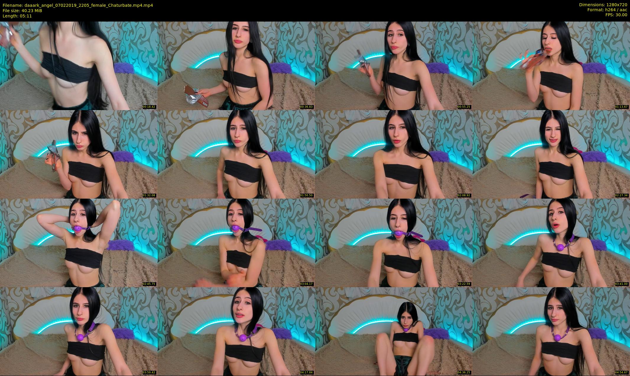 daaark_angel — 6 minute Chaturbate female cam show recording, 720p, Feb 7, 2019
