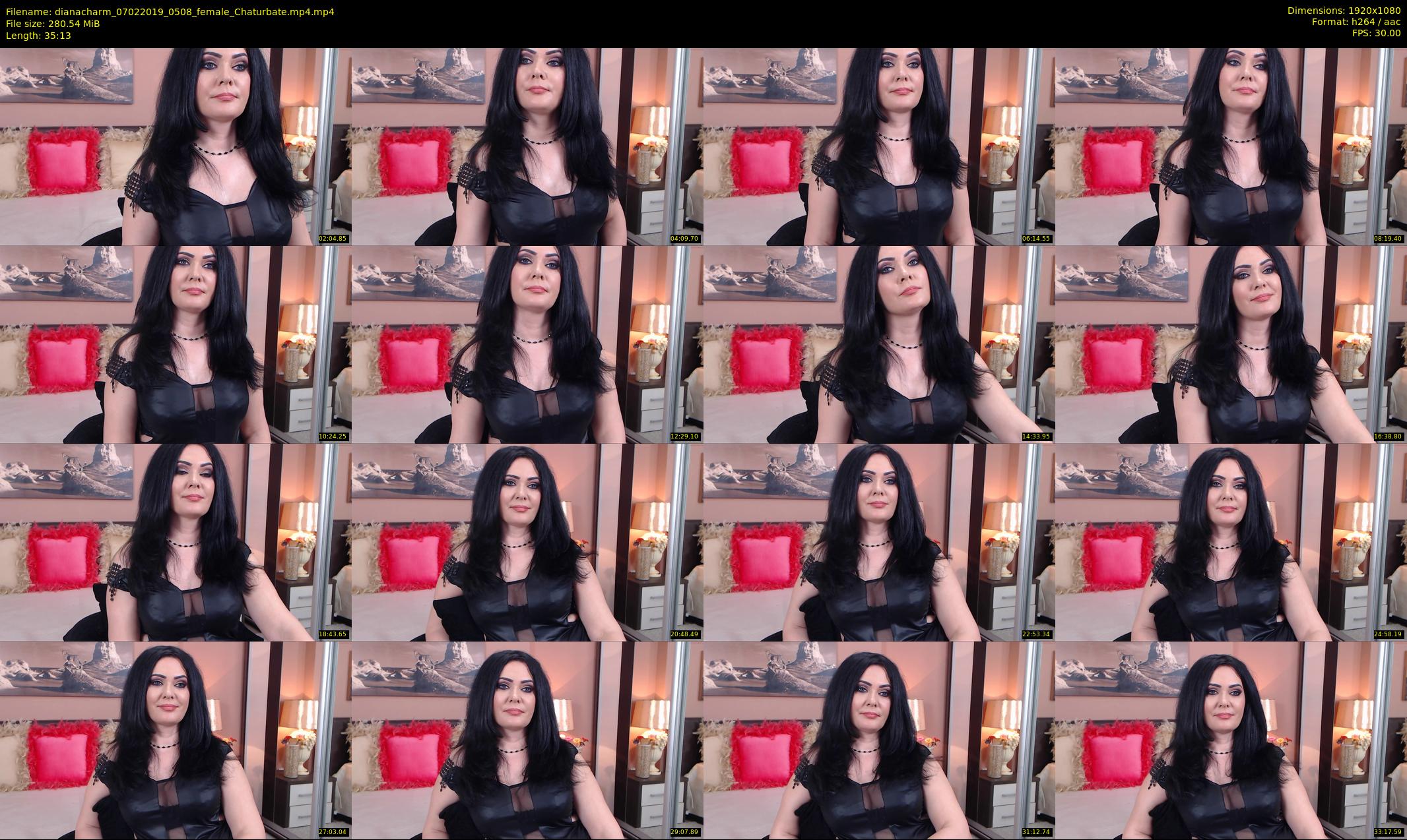 dianacharm — 36 minute Chaturbate female cam show recording, 1080p, Feb 7, 2019