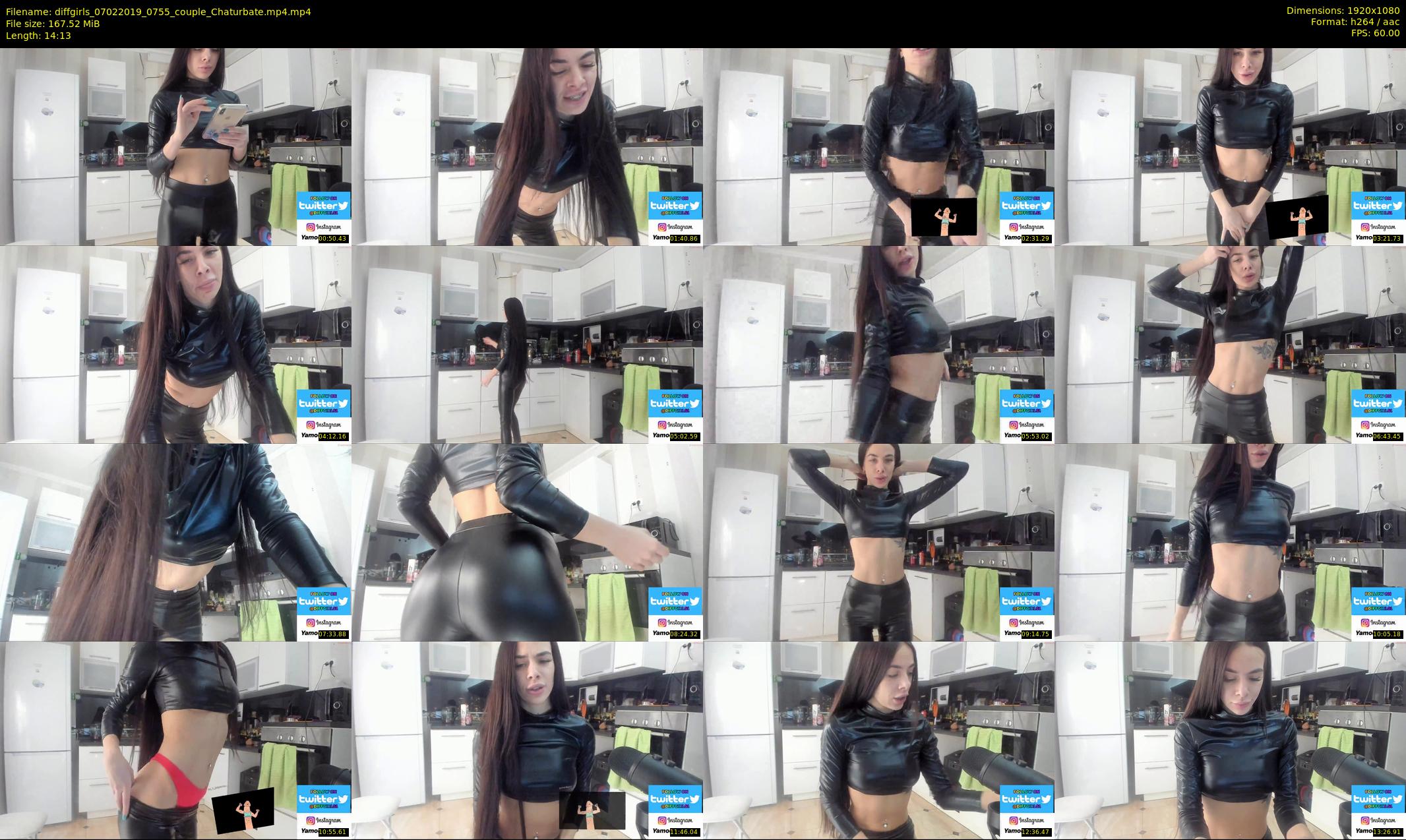 diffgirls — 15 minute Chaturbate female cam show recording, 1080p, Feb 7, 2019