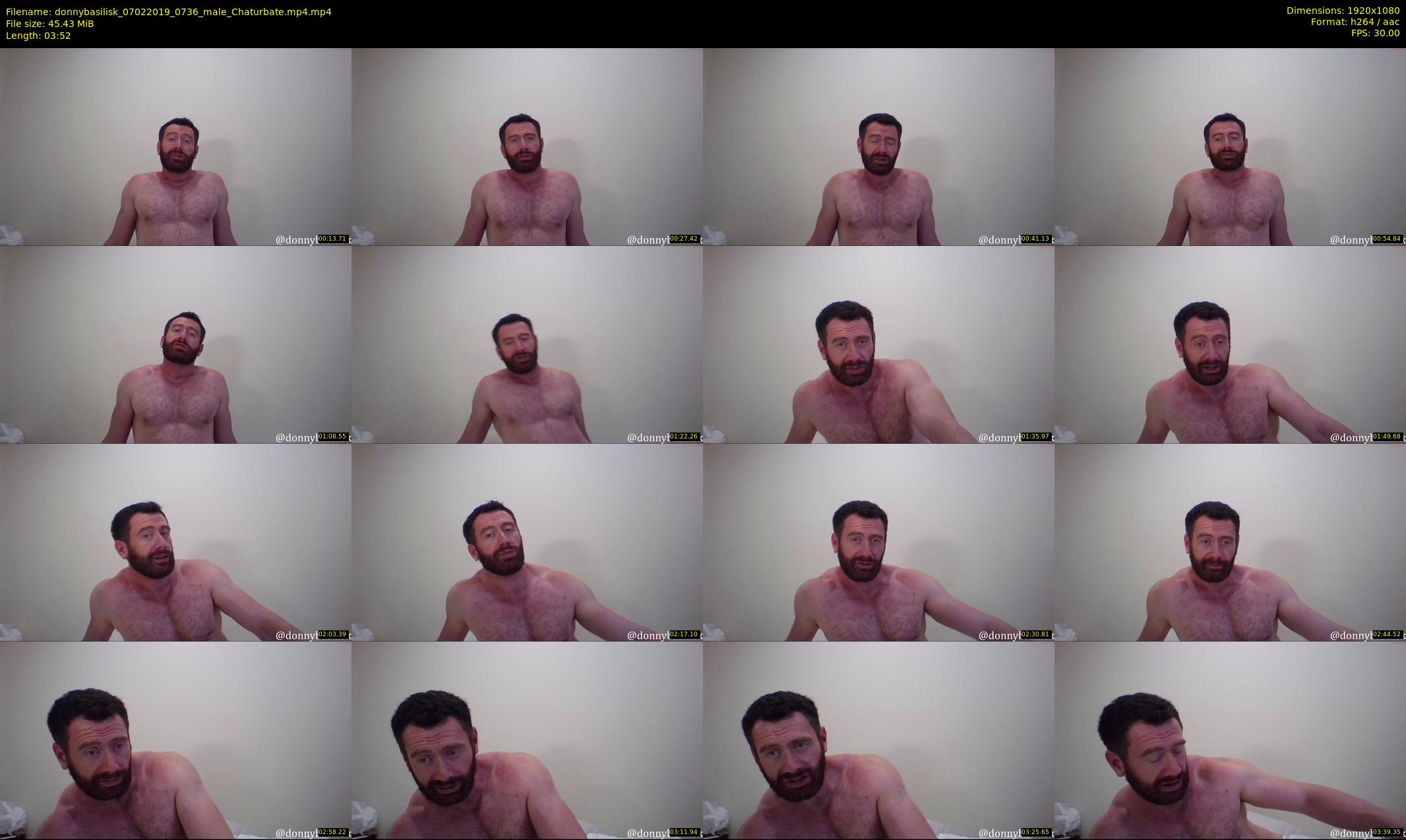 donnybasilisk — 4 minute Chaturbate male cam show recording, 1080p, Feb 7, 2019
