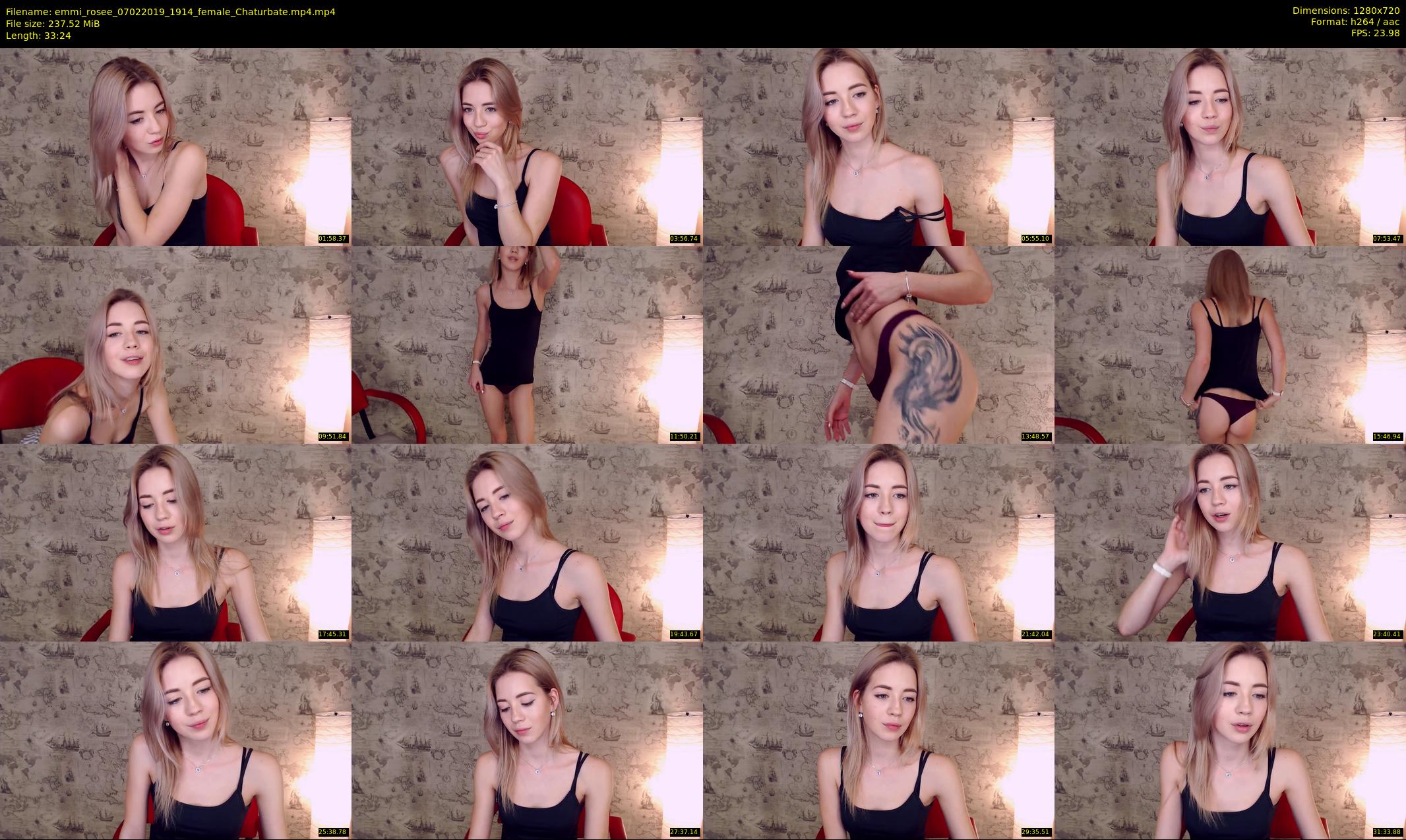 emmi_rosee — 34 minute Chaturbate female cam show recording, 720p, Feb 7, 2019