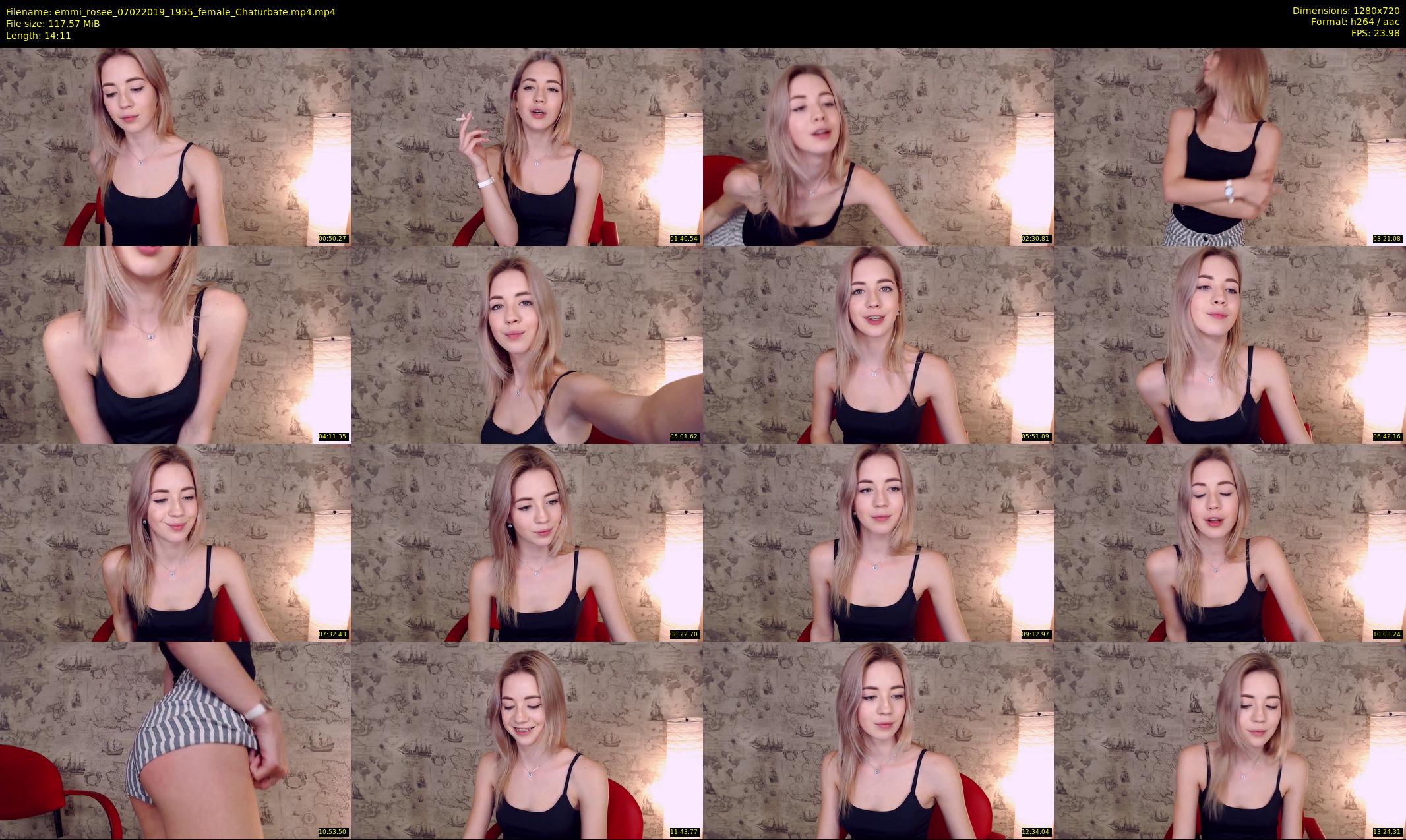 emmi_rosee — 15 minute Chaturbate female cam show recording, 720p, Feb 7, 2019