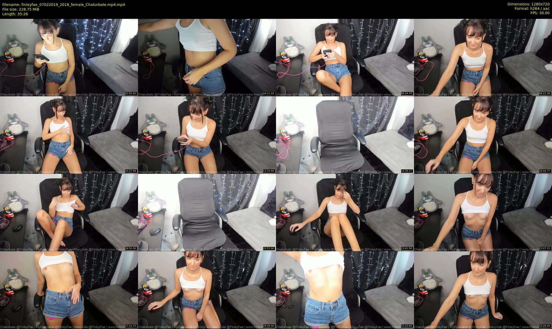 finleyfae — 36 minute Chaturbate female cam show recording, 720p, Feb 7, 2019