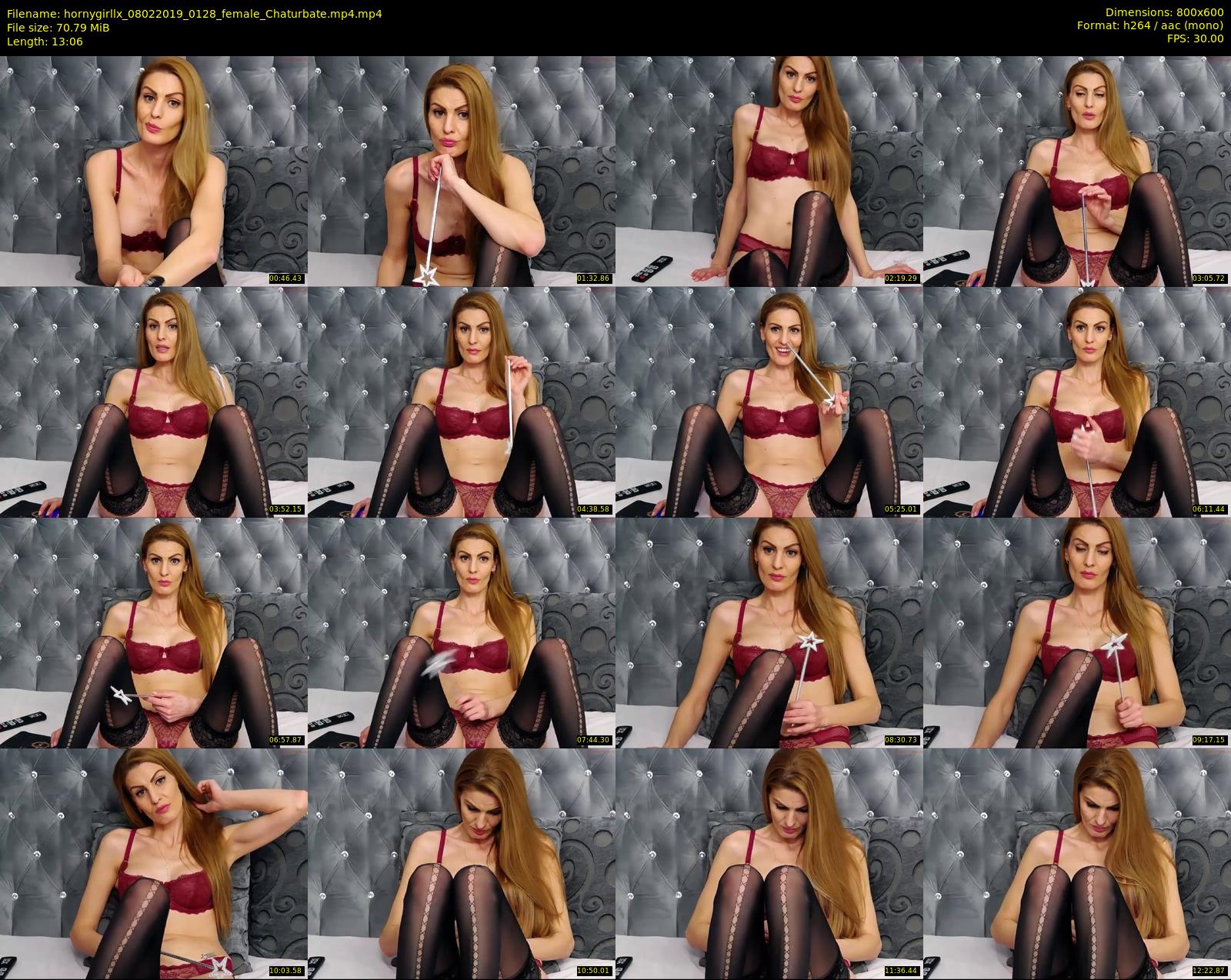 hornygirllx — 14 minute Chaturbate female cam show recording, 480p, Feb 8, 2019