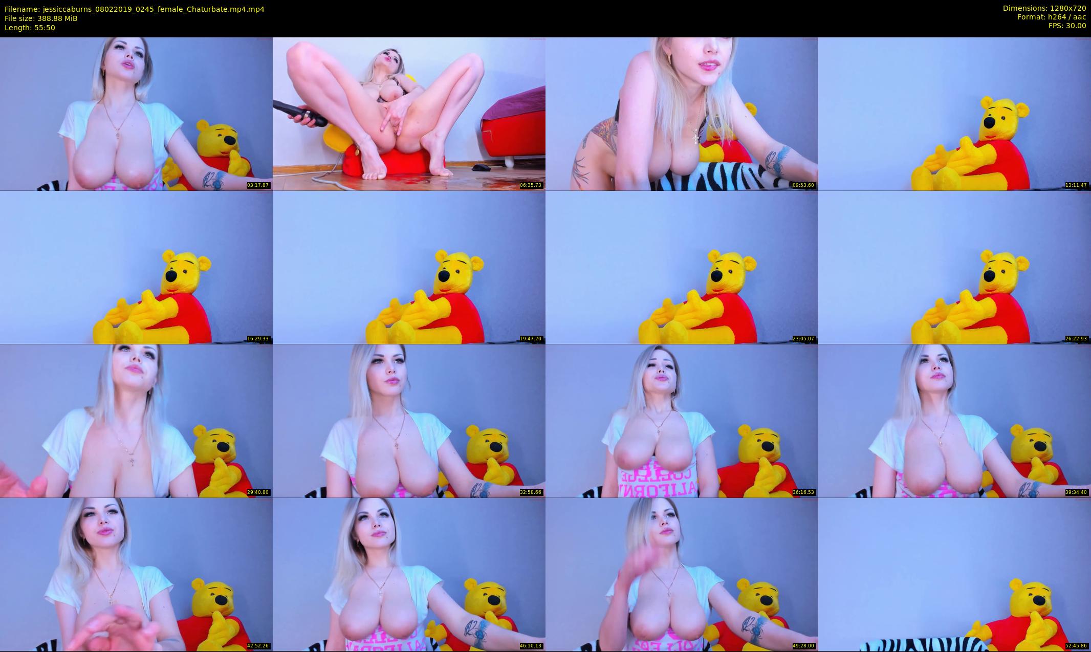jessiccaburns — 56 minute Chaturbate female cam show recording, 720p, Feb 8, 2019