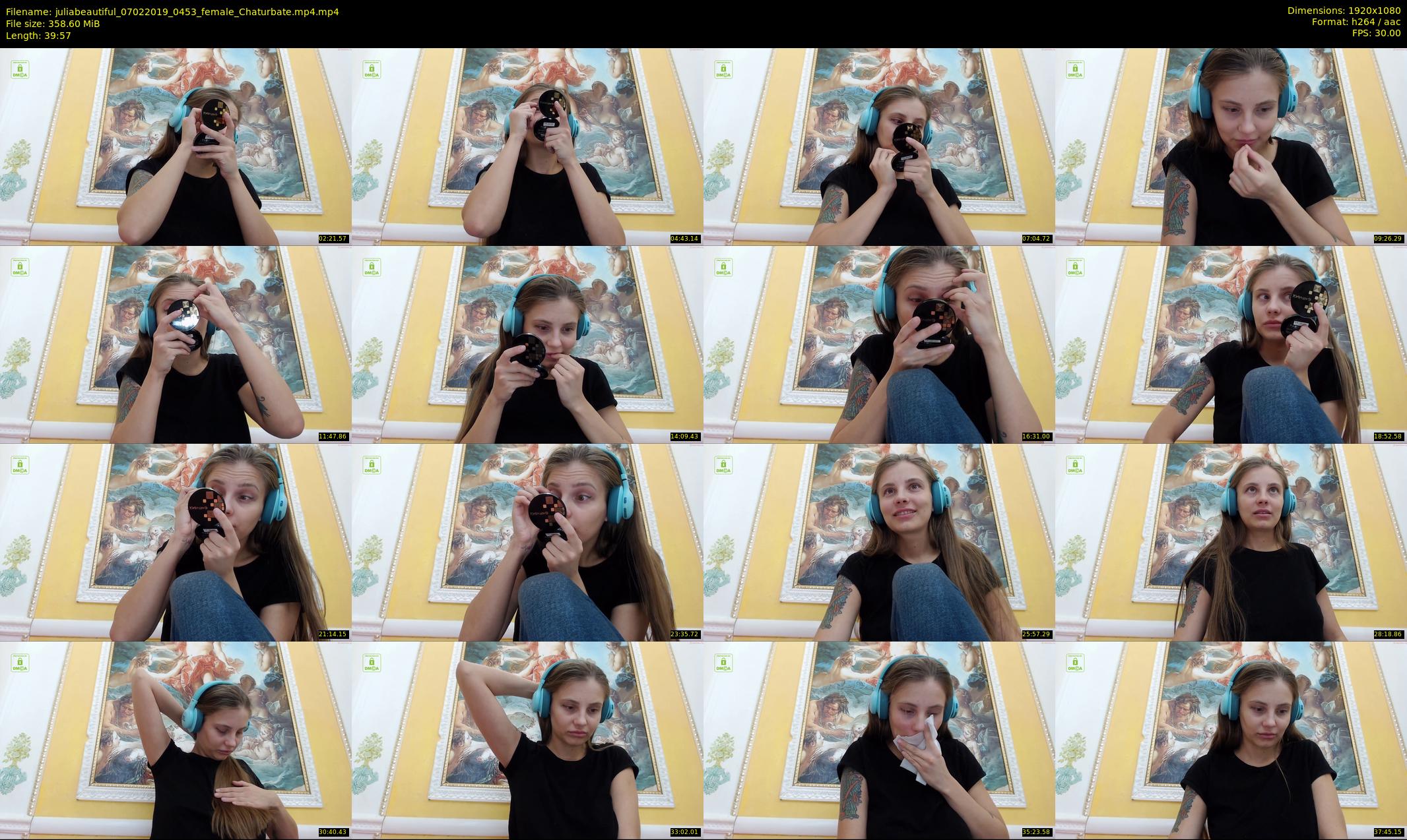 juliabeautiful — 40 minute Chaturbate female cam show recording, 1080p, Feb 7, 2019