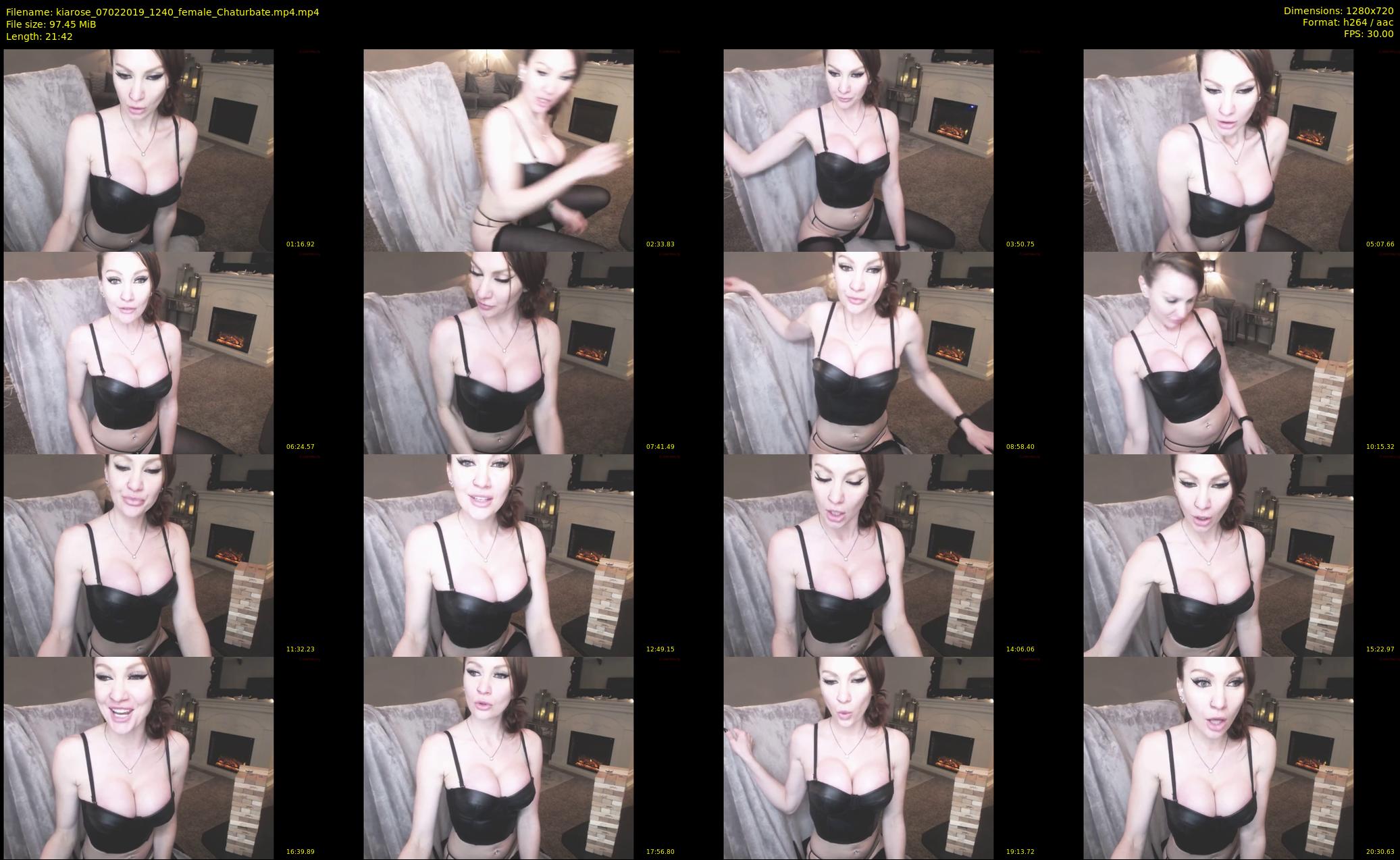 kiarose — 22 minute Chaturbate female cam show recording, 720p, Feb 7, 2019