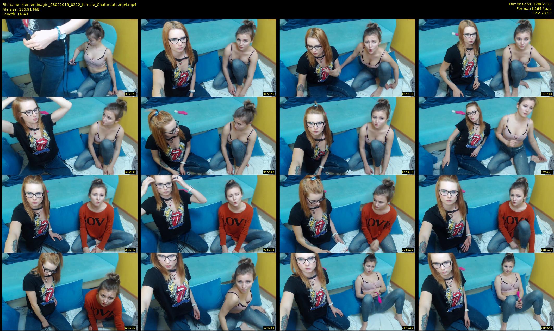 klementinagirl — 17 minute Chaturbate female cam show recording, 720p, Feb 8, 2019