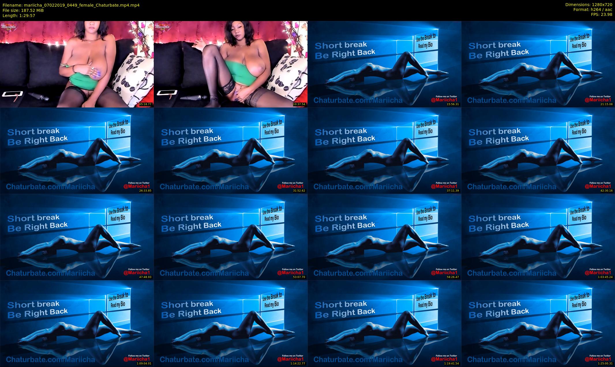 mariicha — 90 minute Chaturbate female cam show recording, 720p, Feb 7, 2019