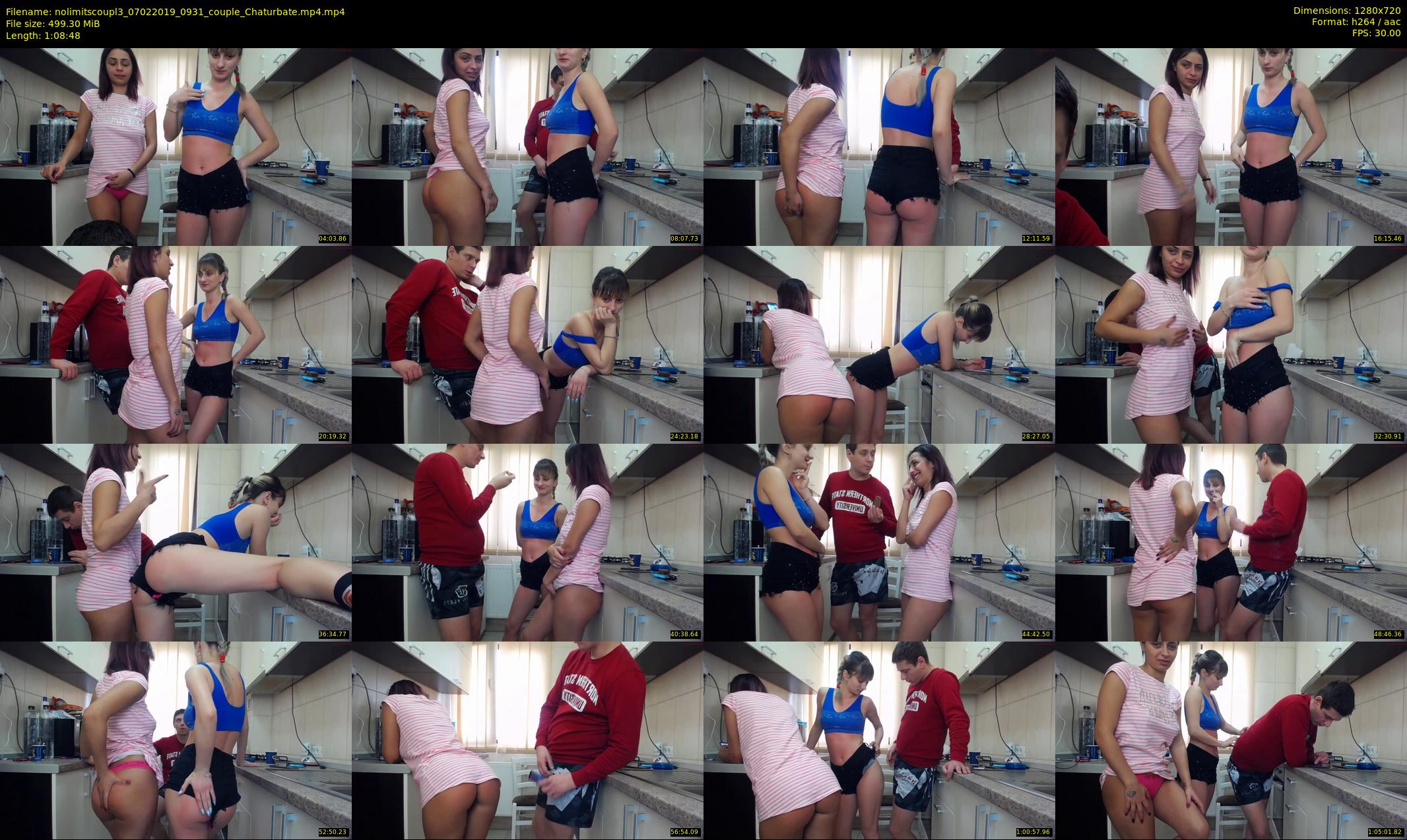 nolimitscoupl3 — 69 minute Chaturbate couple cam show recording, 720p, Feb 7, 2019
