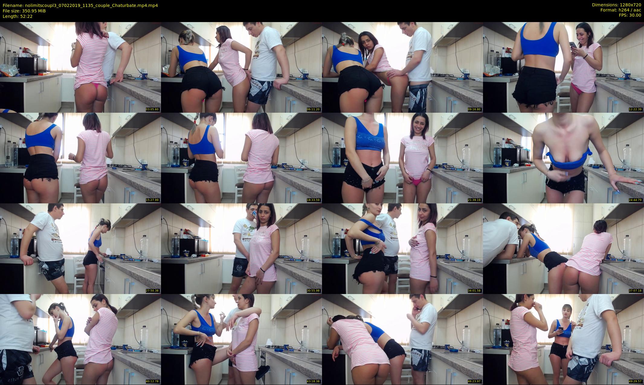 nolimitscoupl3 — 53 minute Chaturbate couple cam show recording, 720p, Feb 7, 2019