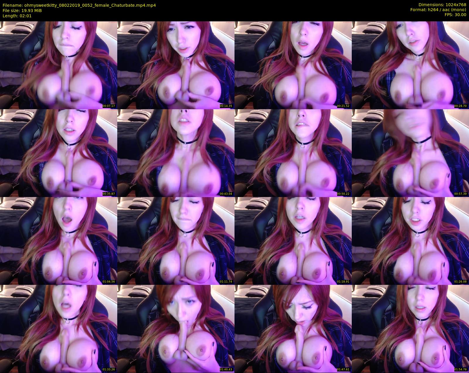 ohmysweetkitty — 3 minute Chaturbate female cam show recording, 720p, Feb 8, 2019