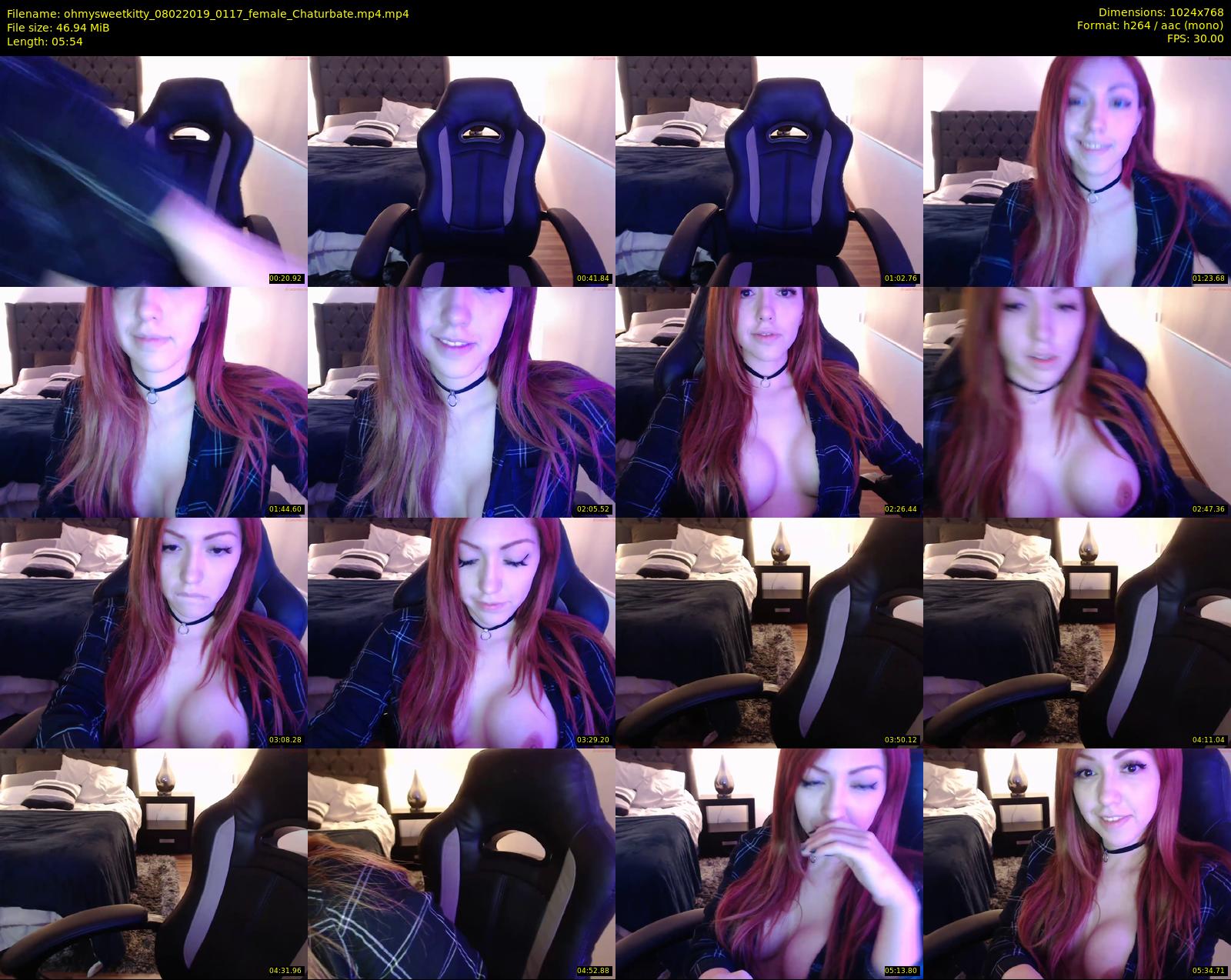 ohmysweetkitty — 6 minute Chaturbate female cam show recording, 720p, Feb 8, 2019