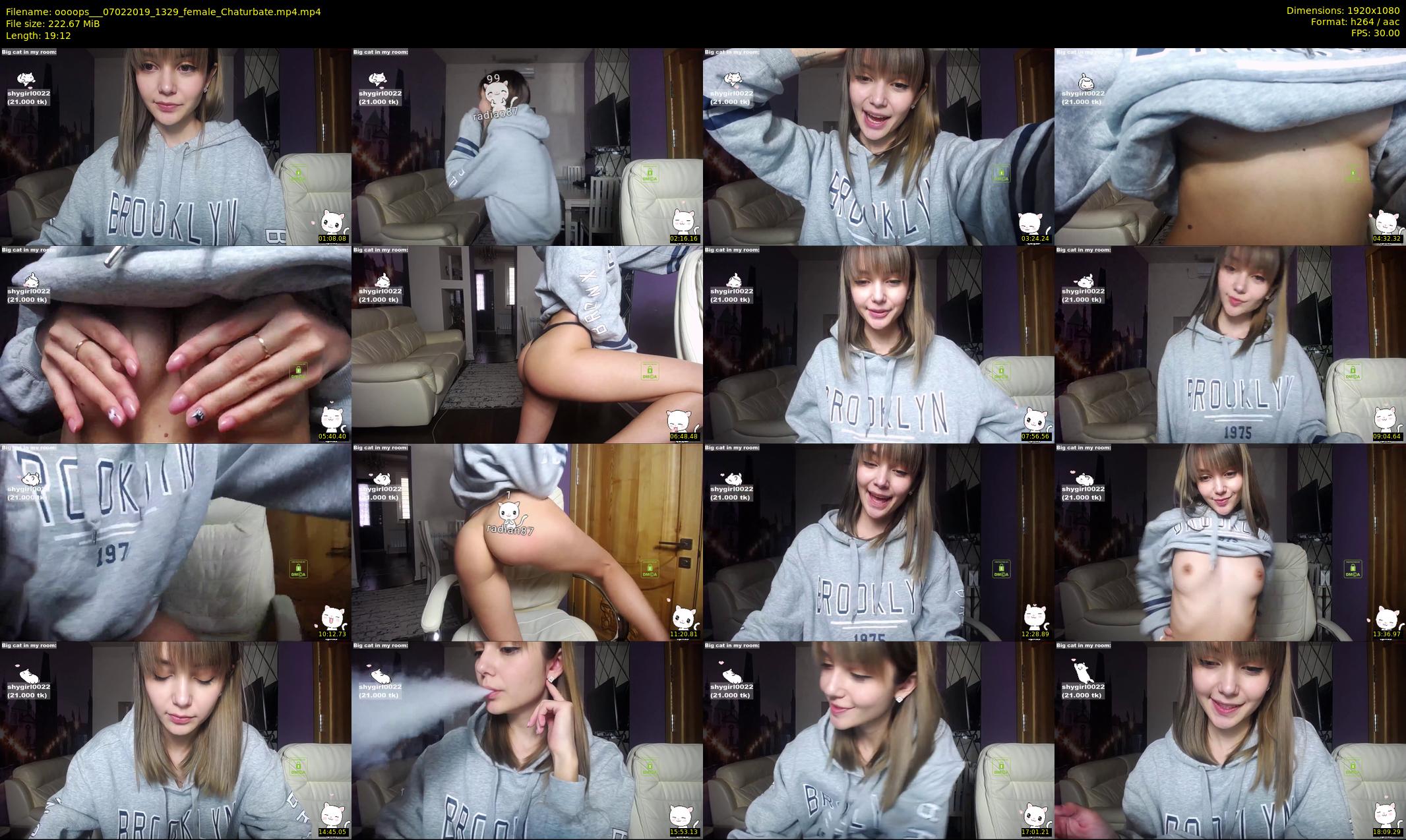 oooops__ — 20 minute Chaturbate female cam show recording, 1080p, Feb 7, 2019