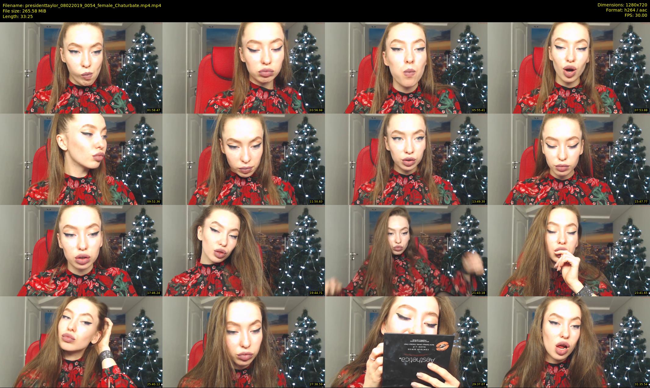 presidenttaylor — 34 minute Chaturbate female cam show recording, 720p, Feb 8, 2019
