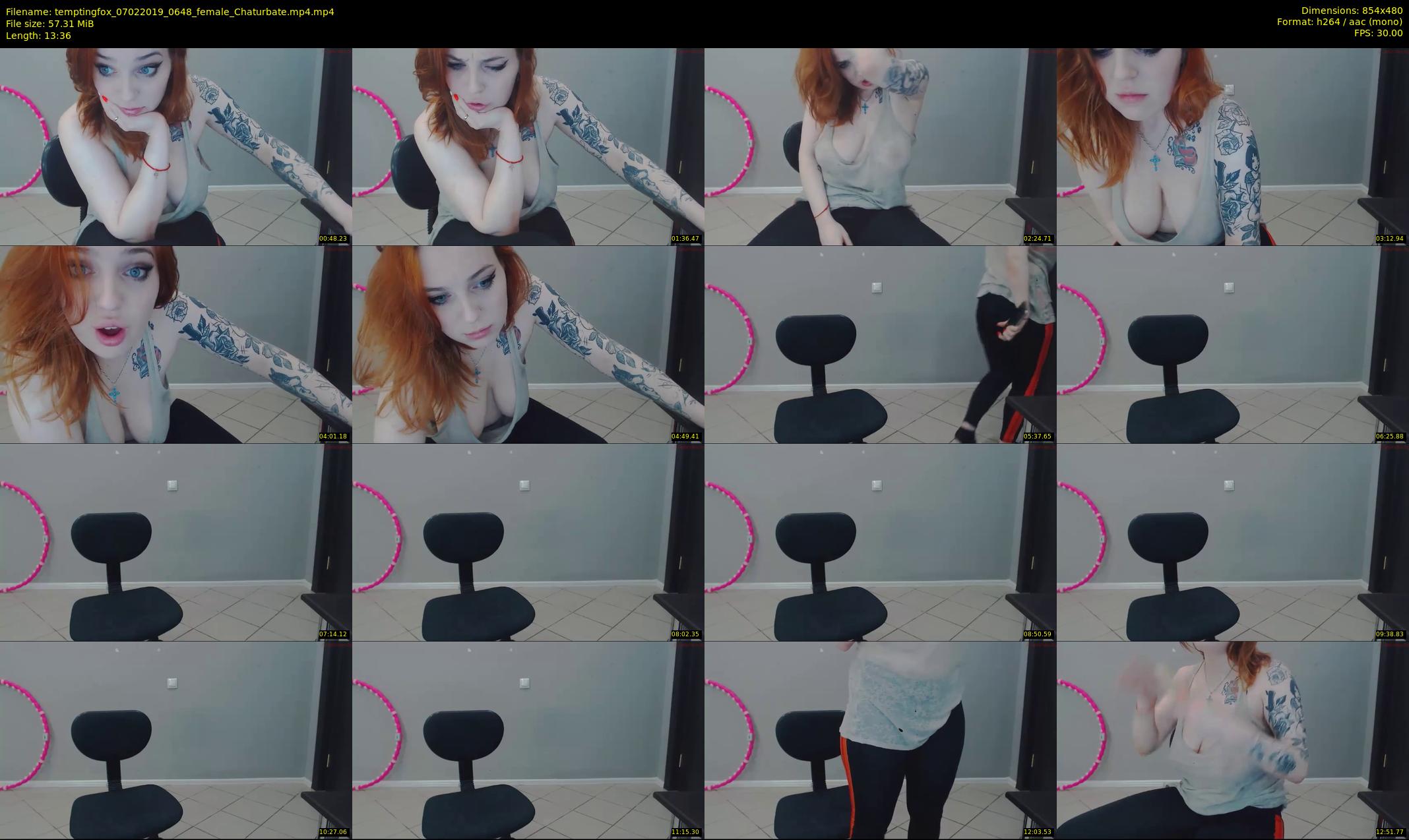 temptingfox — 14 minute Chaturbate female cam show recording, 480p, Feb 7, 2019