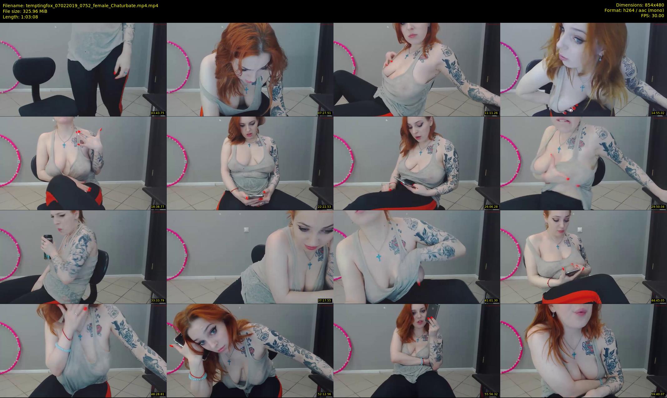 temptingfox — 64 minute Chaturbate female cam show recording, 480p, Feb 7, 2019