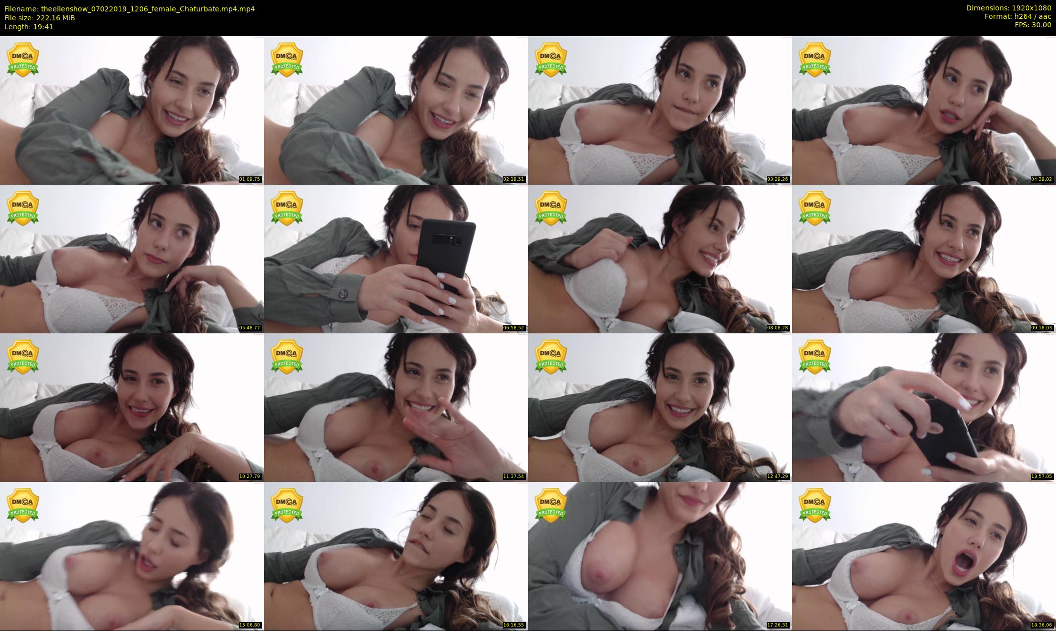 theellenshow — 20 minute Chaturbate female cam show recording, 1080p, Feb 7, 2019