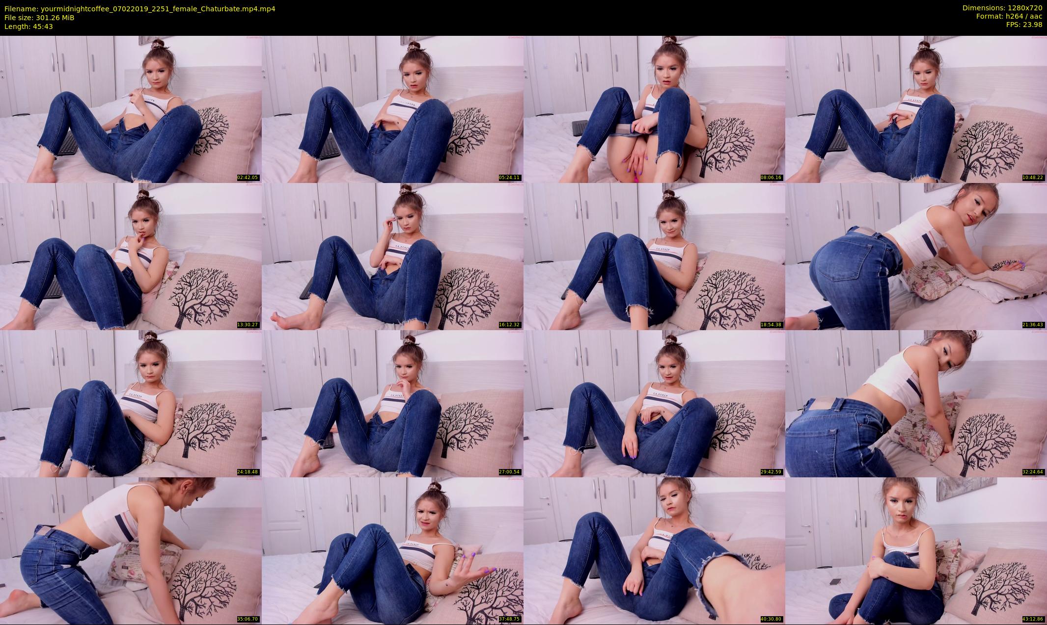 yourmidnightcoffee — 46 minute Chaturbate female cam show recording, 720p, Feb 7, 2019