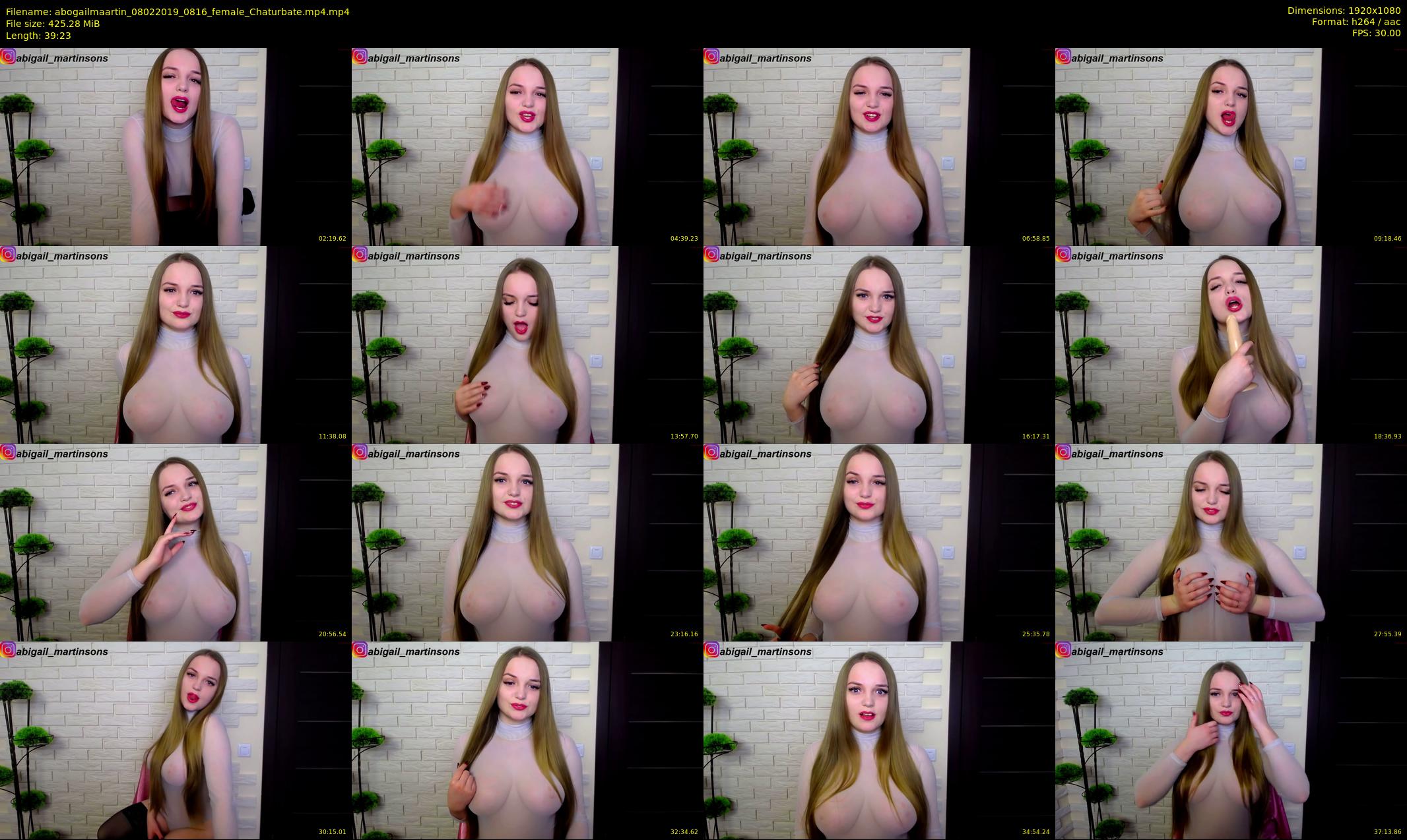 abogailmaartin — 40 minute Chaturbate female cam show recording, 1080p, Feb 8, 2019