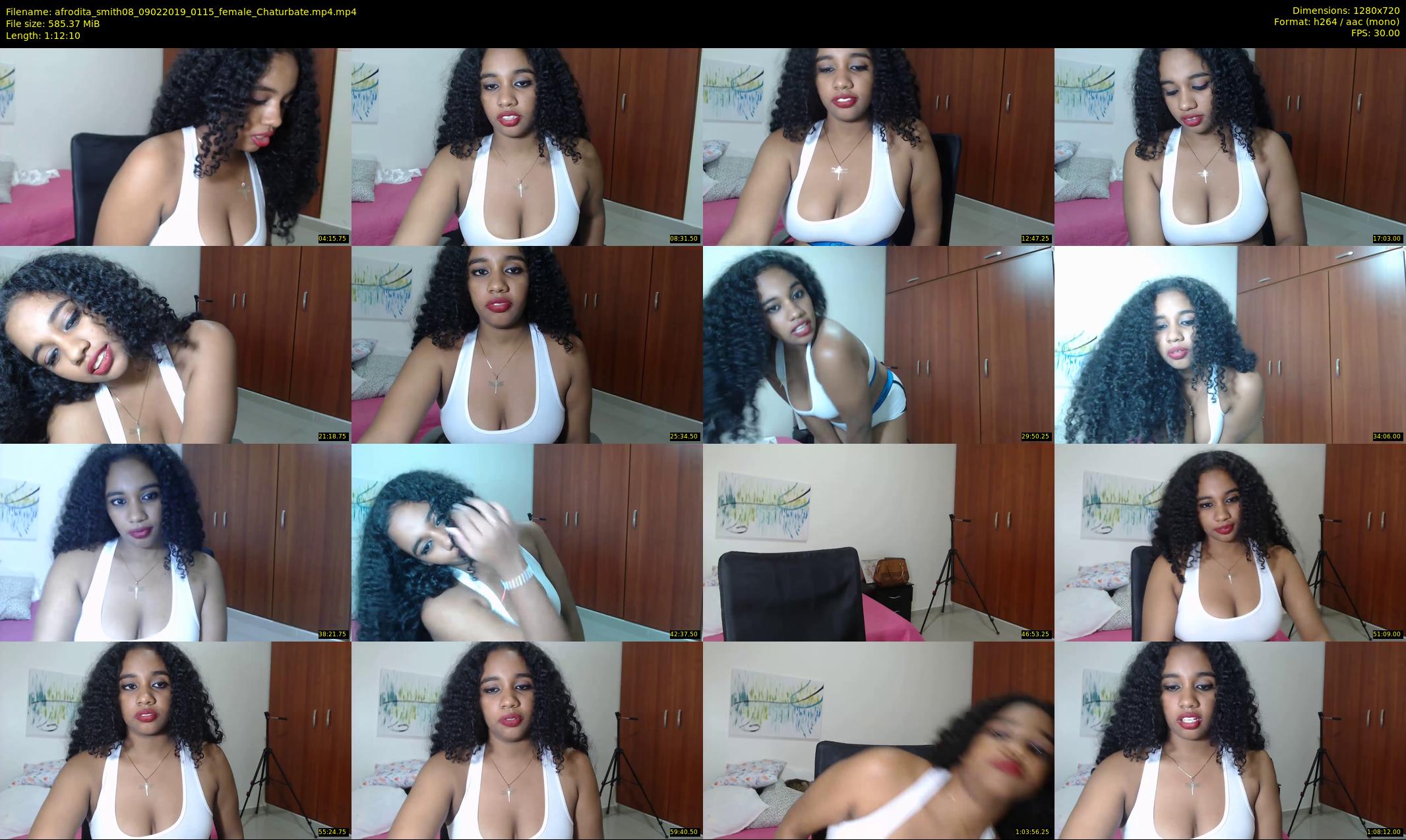 afrodita_smith08 — 73 minute Chaturbate female cam show recording, 720p, Feb 9, 2019