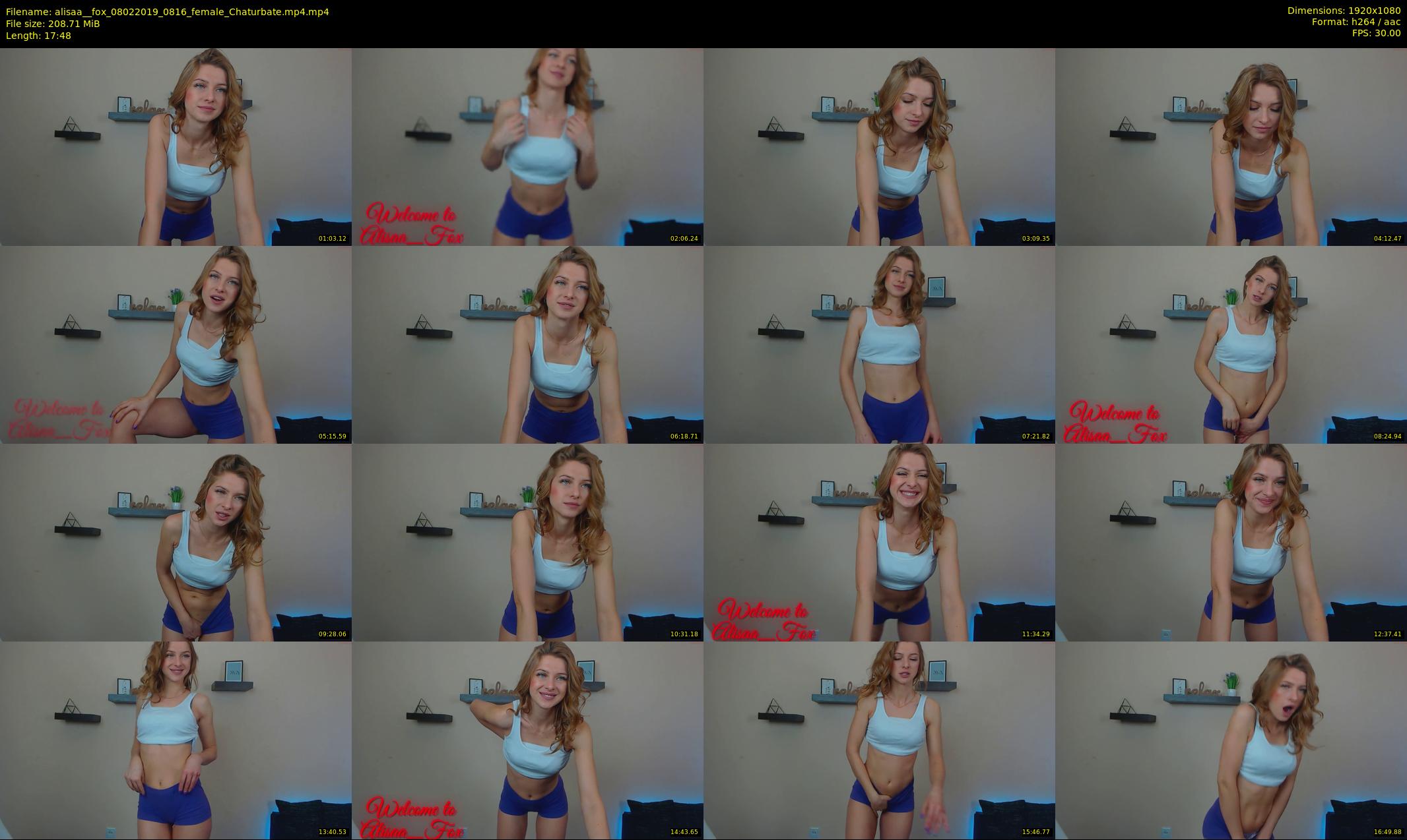 alisaa__fox — 18 minute Chaturbate female cam show recording, 1080p, Feb 8, 2019