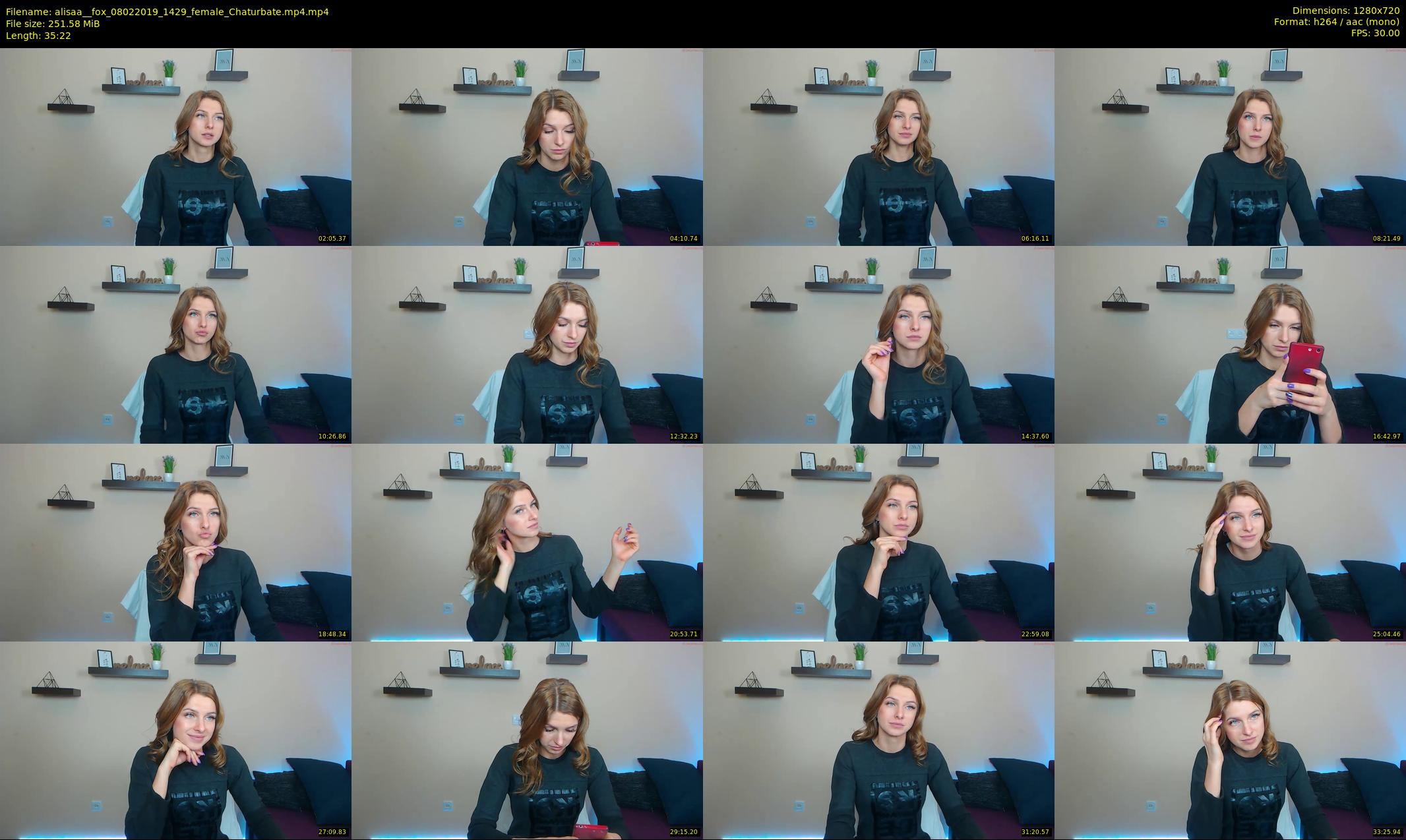 alisaa__fox — 36 minute Chaturbate female cam show recording, 720p, Feb 8, 2019