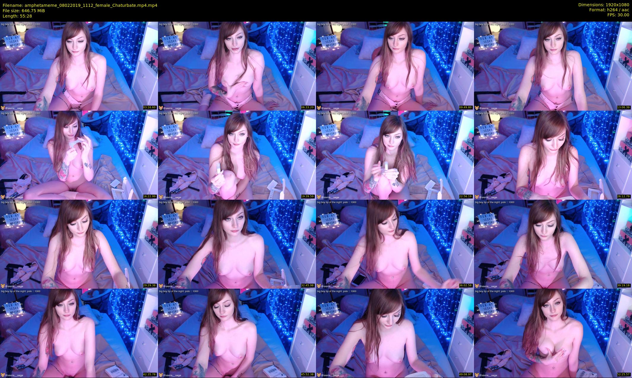 amphetameme — 56 minute Chaturbate female cam show recording, 1080p, Feb 8, 2019