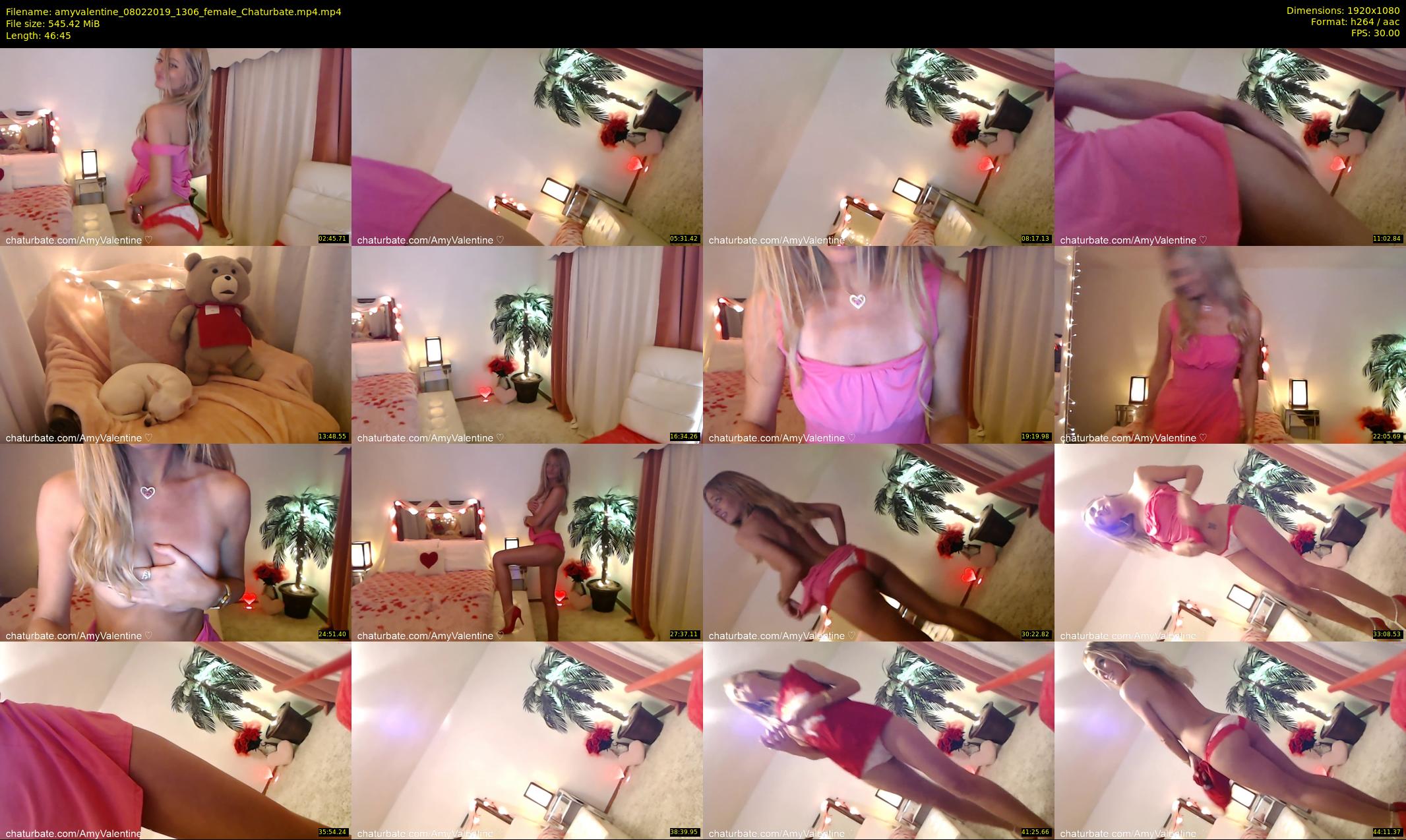 amyvalentine — 47 minute Chaturbate female cam show recording, 1080p, Feb 8, 2019
