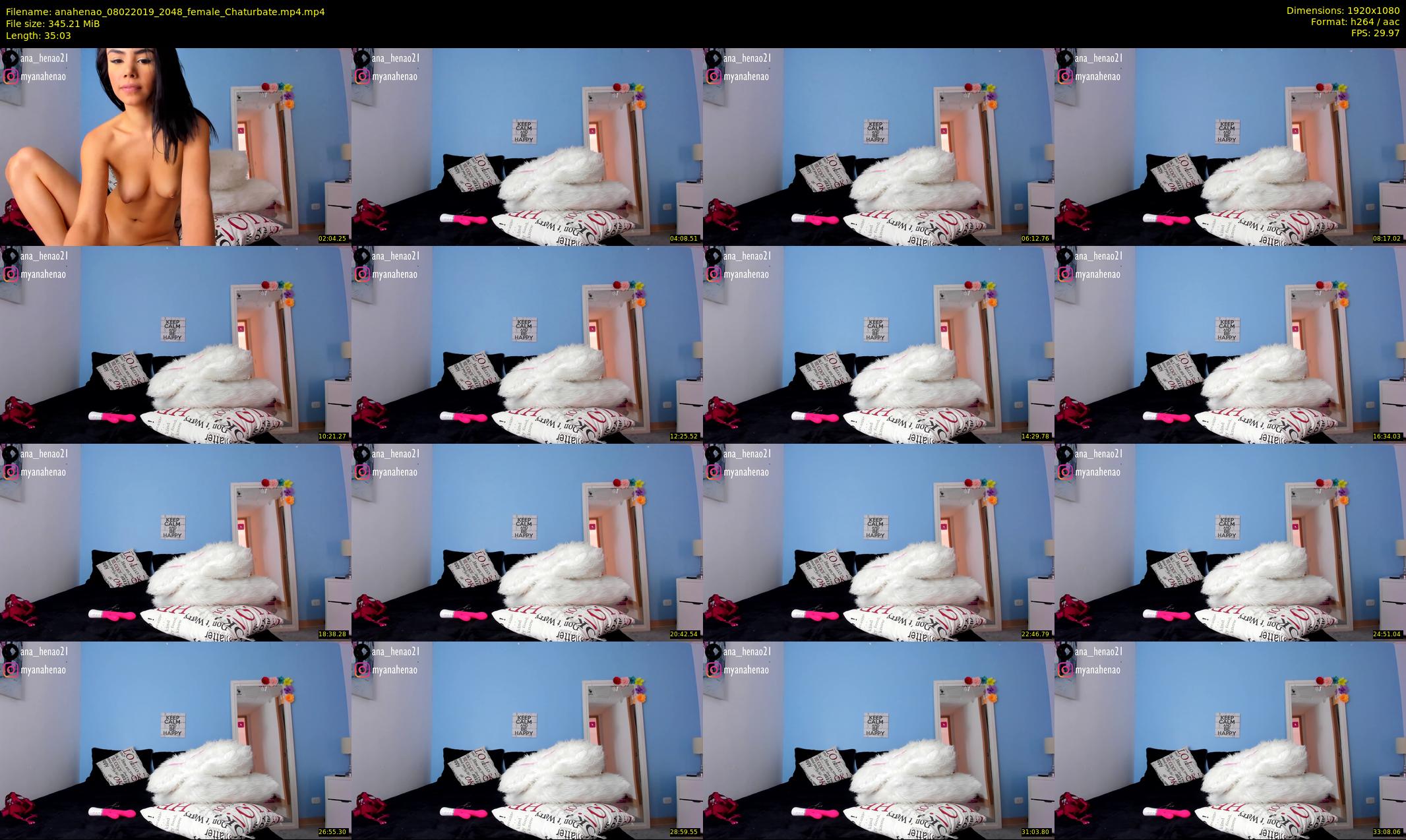 anahenao — 36 minute Chaturbate female cam show recording, 1080p, Feb 8, 2019