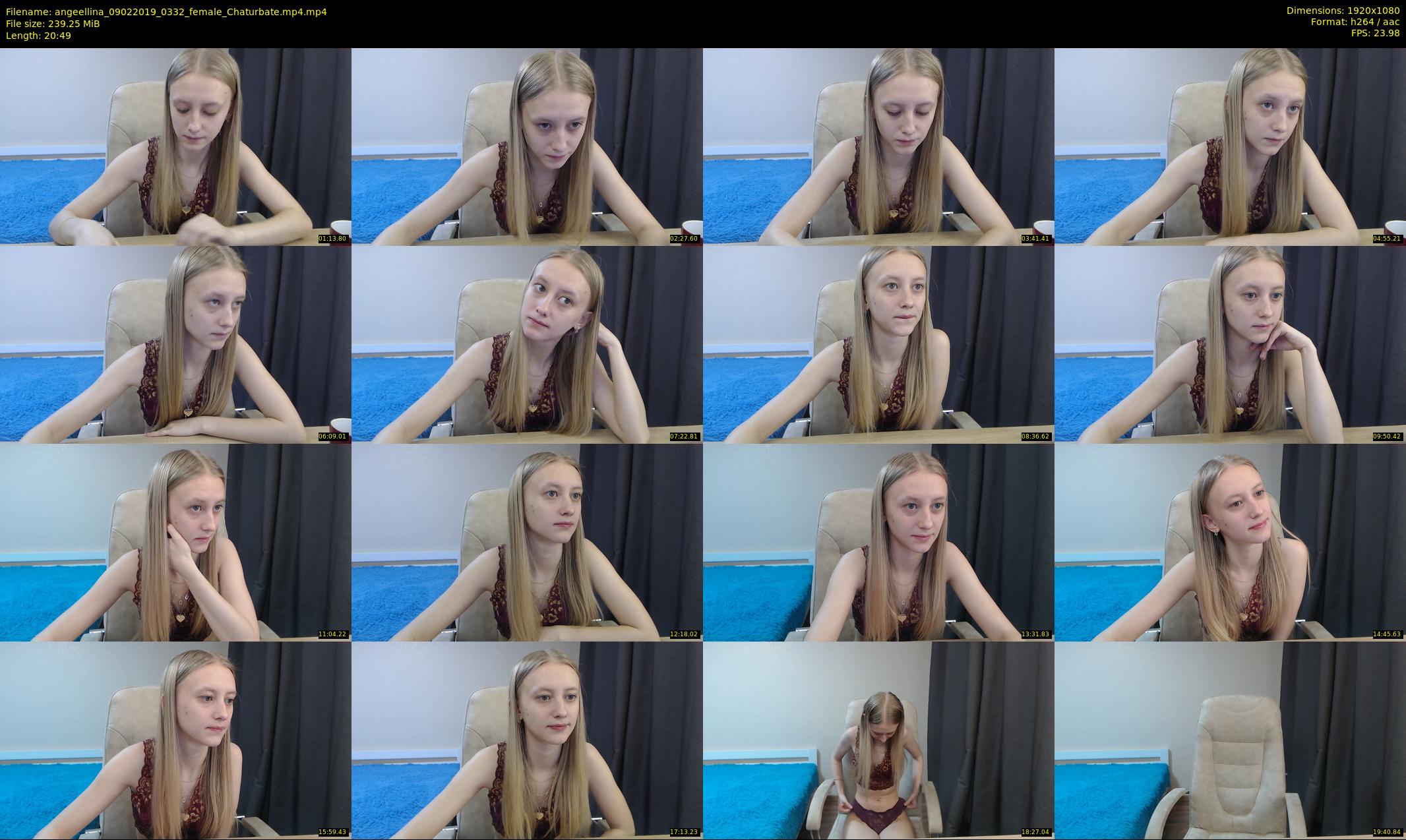 angeellina — 21 minute Chaturbate female cam show recording, 1080p, Feb 9, 2019