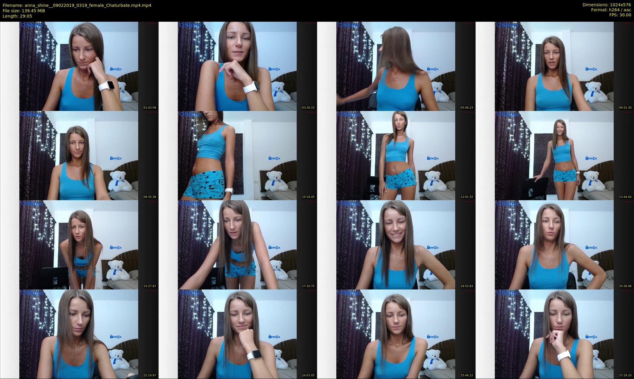 anna_shine_ — 30 minute Chaturbate female cam show recording, 480p, Feb 9, 2019