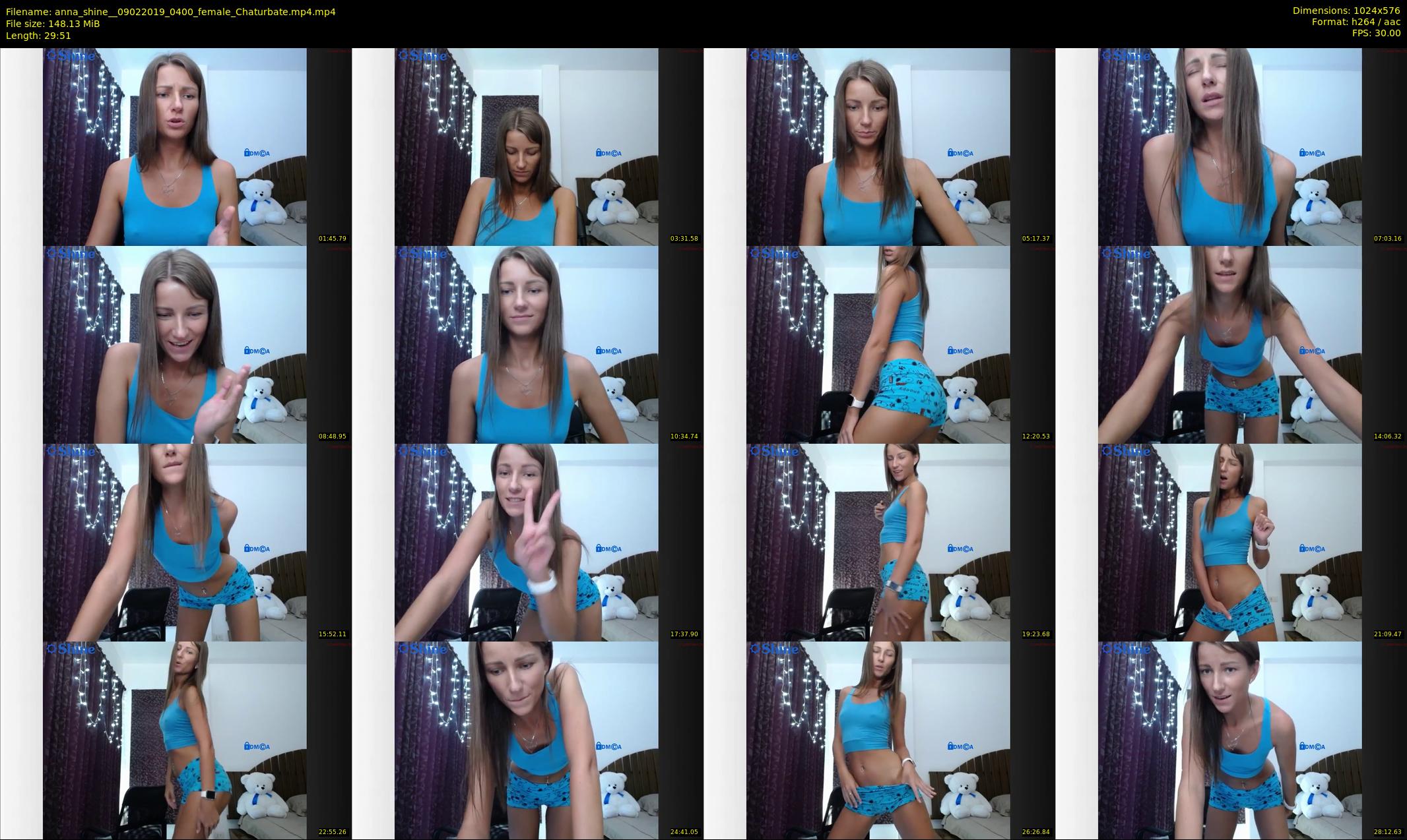 anna_shine_ — 30 minute Chaturbate female cam show recording, 480p, Feb 9, 2019