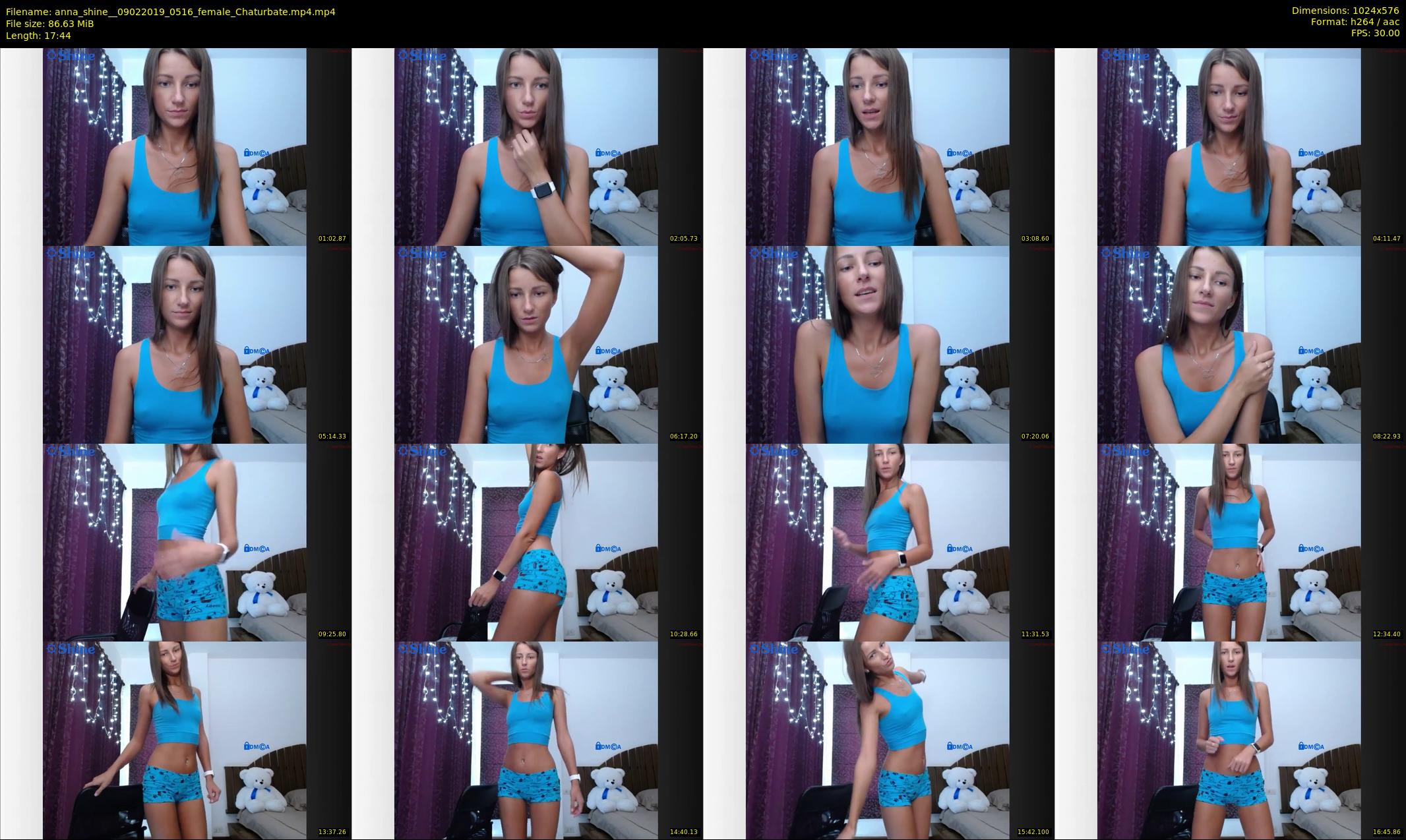 anna_shine_ — 18 minute Chaturbate female cam show recording, 480p, Feb 9, 2019