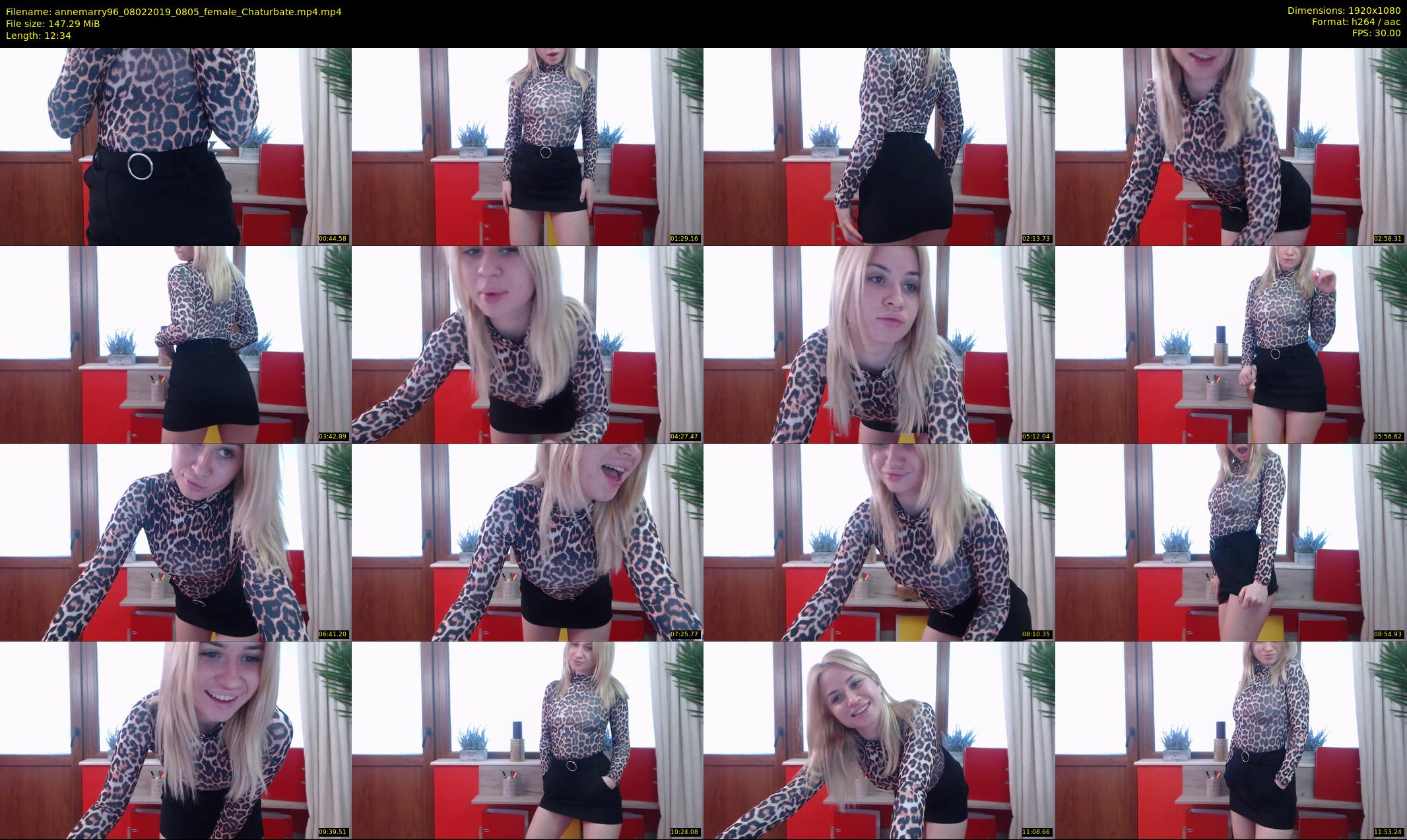 annemarry96 — 13 minute Chaturbate female cam show recording, 1080p, Feb 8, 2019