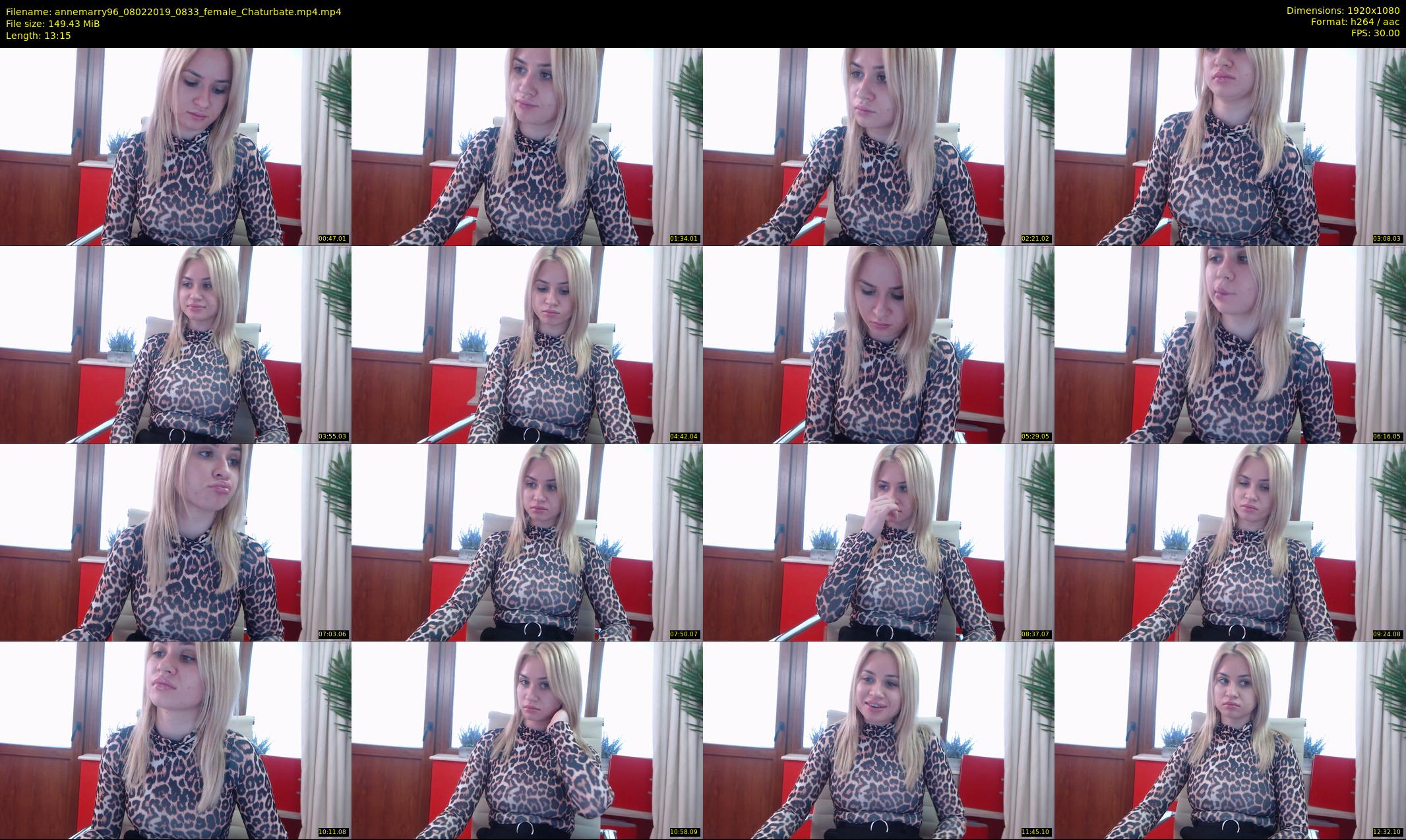 annemarry96 — 14 minute Chaturbate female cam show recording, 1080p, Feb 8, 2019