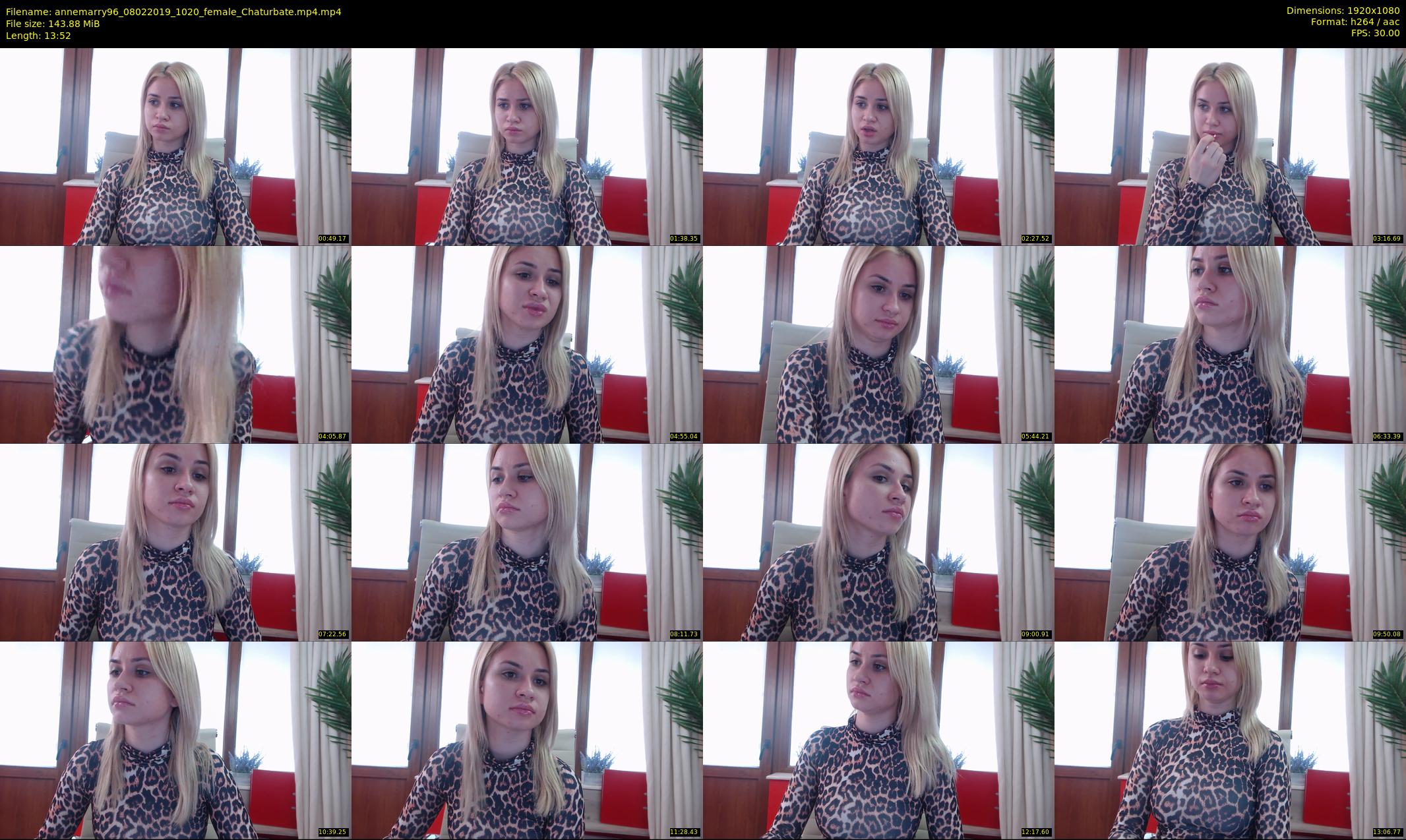 annemarry96 — 14 minute Chaturbate female cam show recording, 1080p, Feb 8, 2019