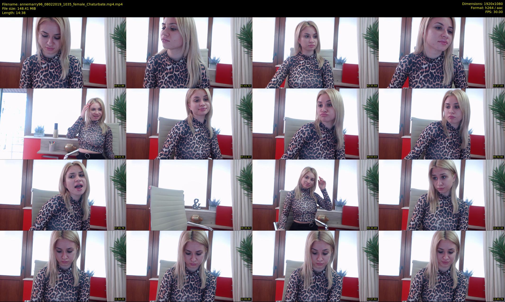 annemarry96 — 15 minute Chaturbate female cam show recording, 1080p, Feb 8, 2019