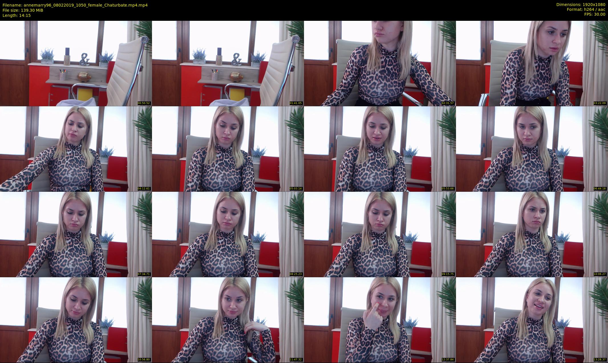 annemarry96 — 15 minute Chaturbate female cam show recording, 1080p, Feb 8, 2019