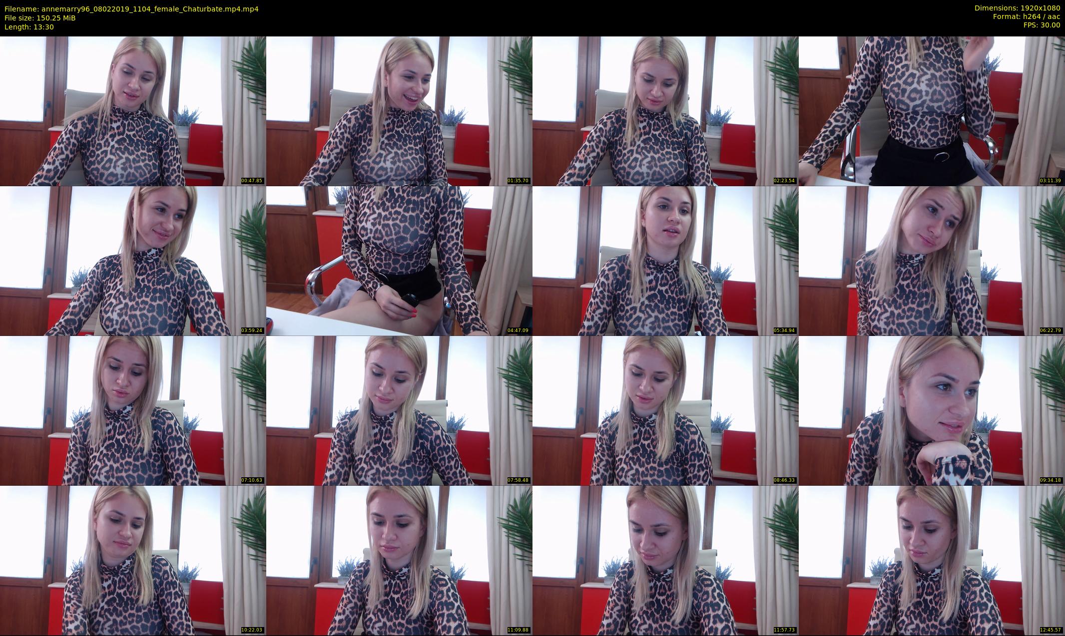 annemarry96 — 14 minute Chaturbate female cam show recording, 1080p, Feb 8, 2019