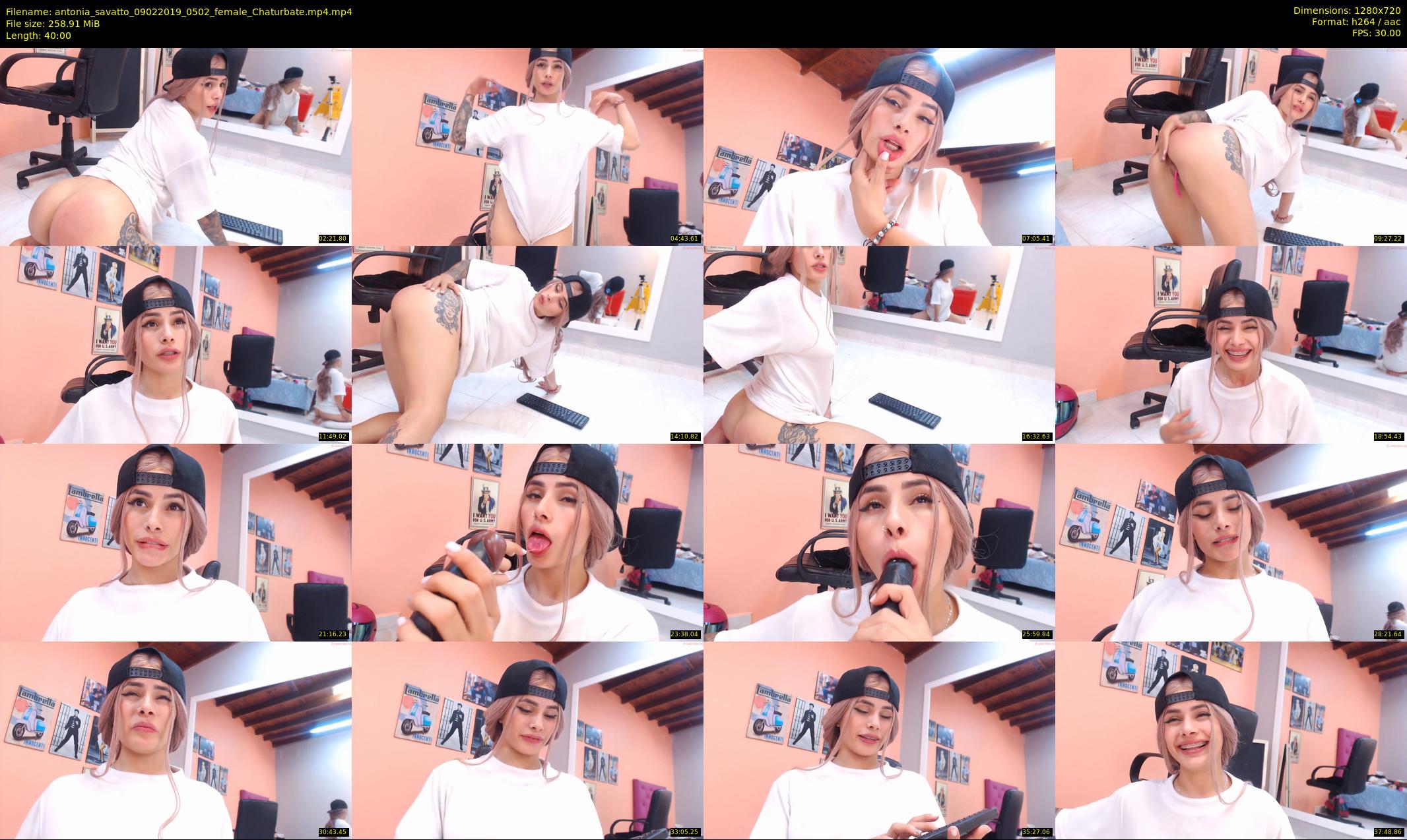 antonia_savatto — 40 minute Chaturbate female cam show recording, 720p, Feb 9, 2019