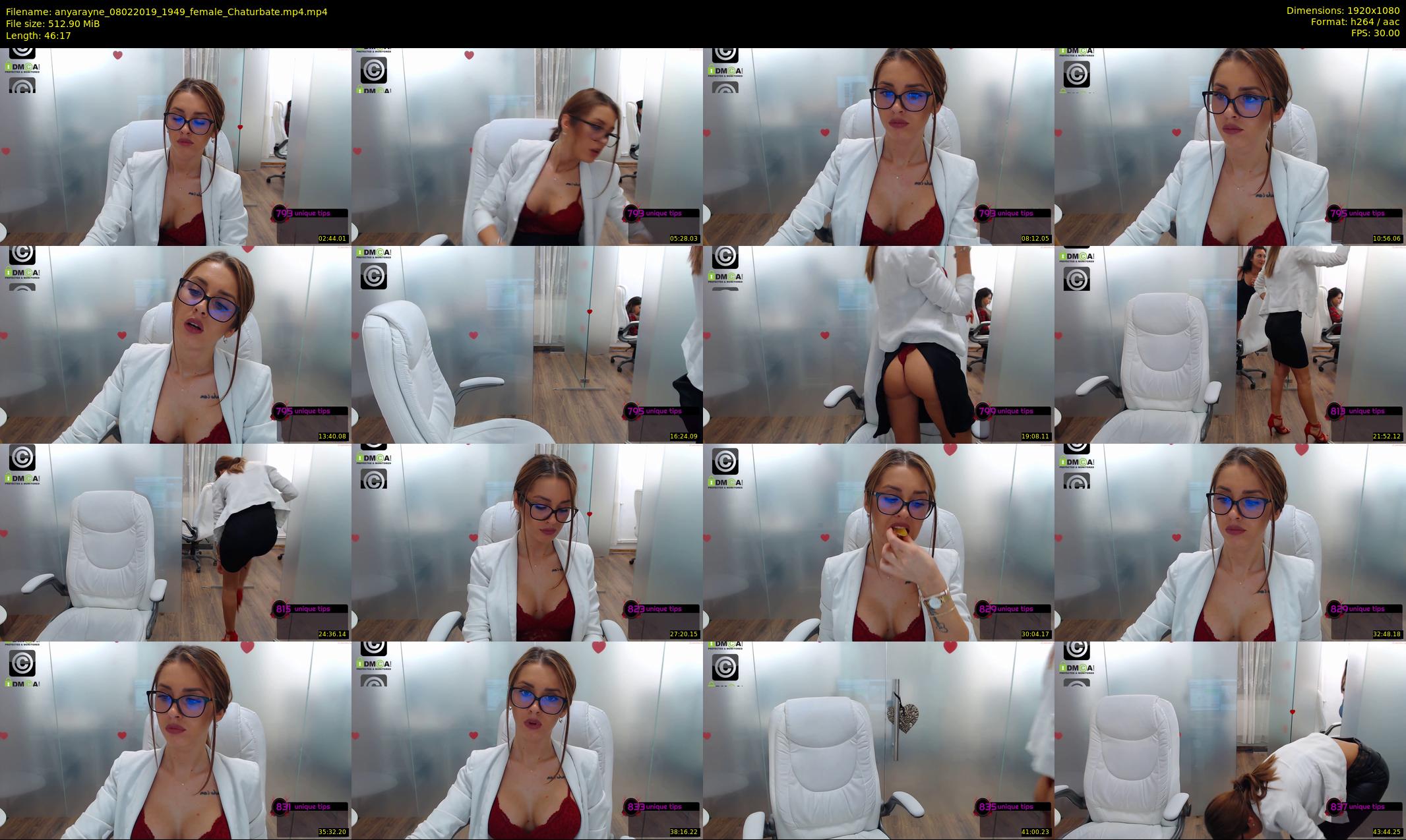 anyarayne — 47 minute Chaturbate female cam show recording, 1080p, Feb 8, 2019