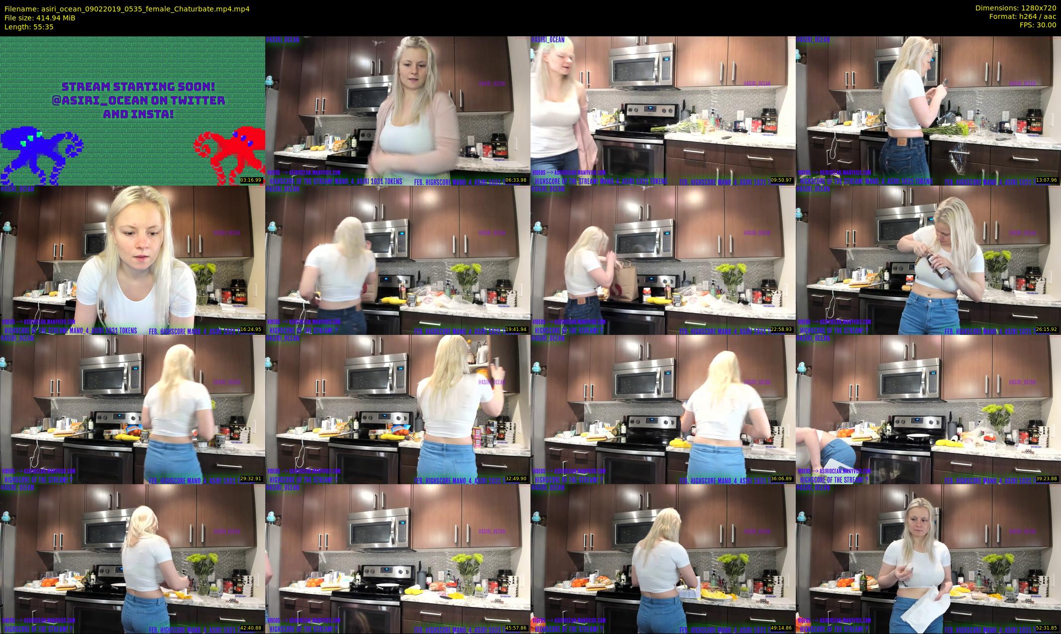 asiri_ocean — 56 minute Chaturbate female cam show recording, 720p, Feb 9, 2019