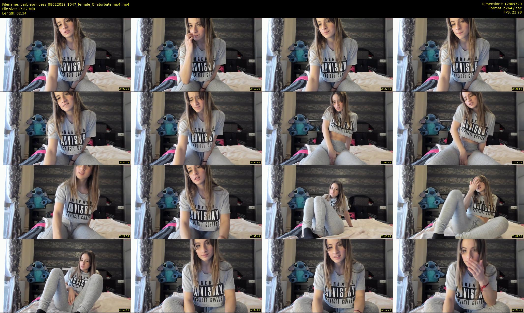 barbieprincess — 3 minute Chaturbate female cam show recording, 720p, Feb 8, 2019