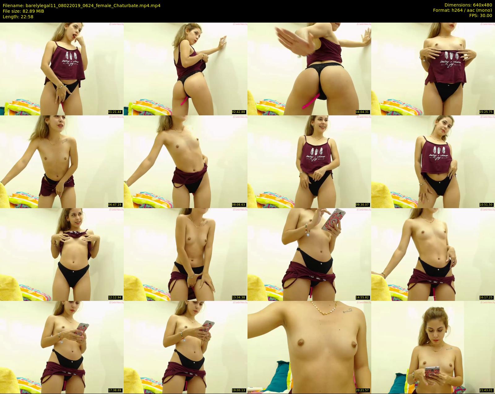 barelylegal11 — 23 minute Chaturbate female cam show recording, 480p, Feb 8, 2019
