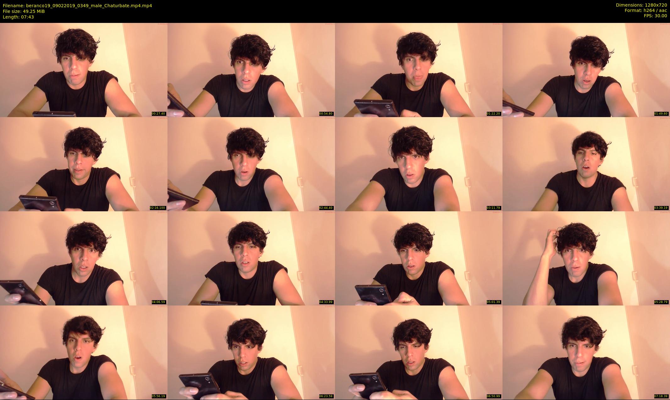 beranco19 — 8 minute Chaturbate male cam show recording, 720p, Feb 9, 2019