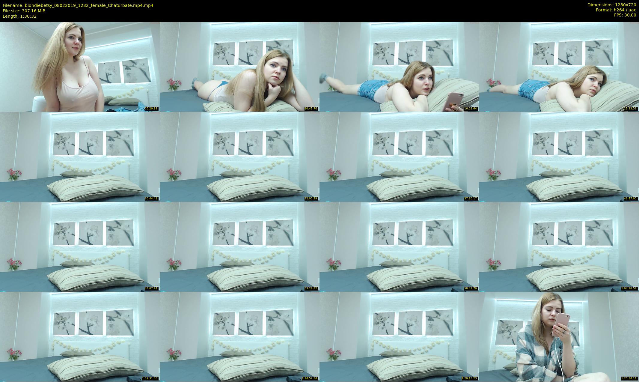 blondiebetsy — 91 minute Chaturbate female cam show recording, 720p, Feb 8, 2019