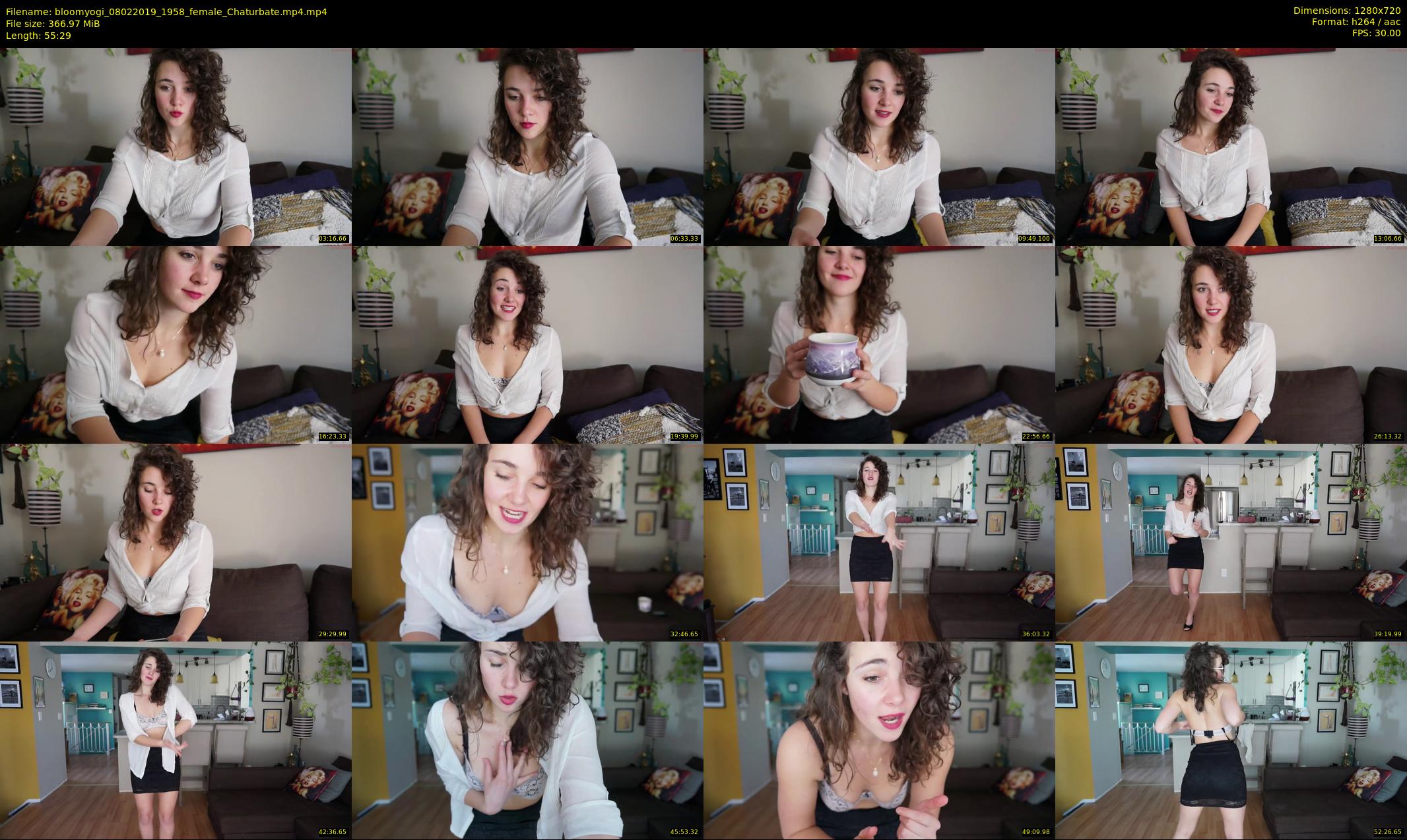 bloomyogi — 56 minute Chaturbate female cam show recording, 720p, Feb 8, 2019