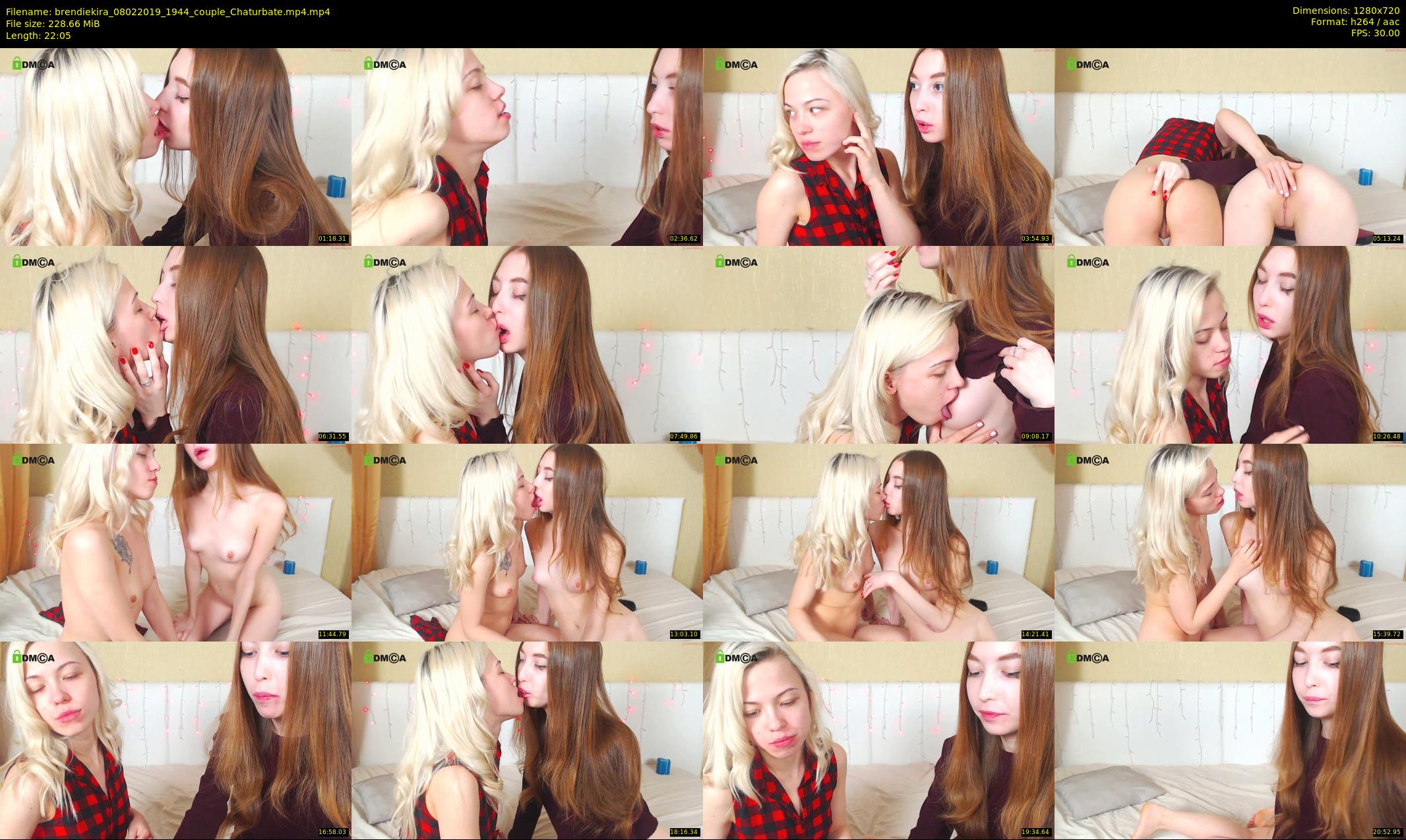 brendiekira — 23 minute Chaturbate couple cam show recording, 720p, Feb 8, 2019