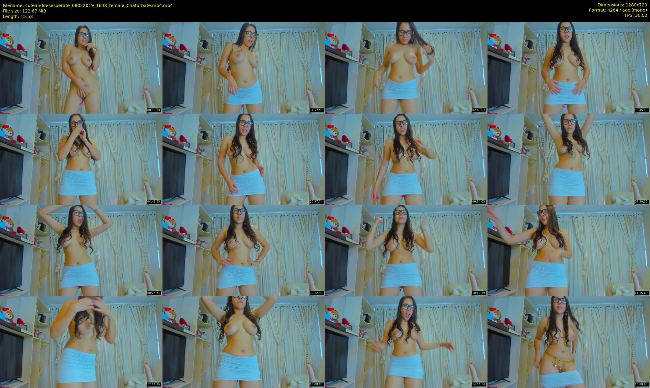 cuteanddesesperate — 16 minute Chaturbate female cam show recording, 720p, Feb 8, 2019